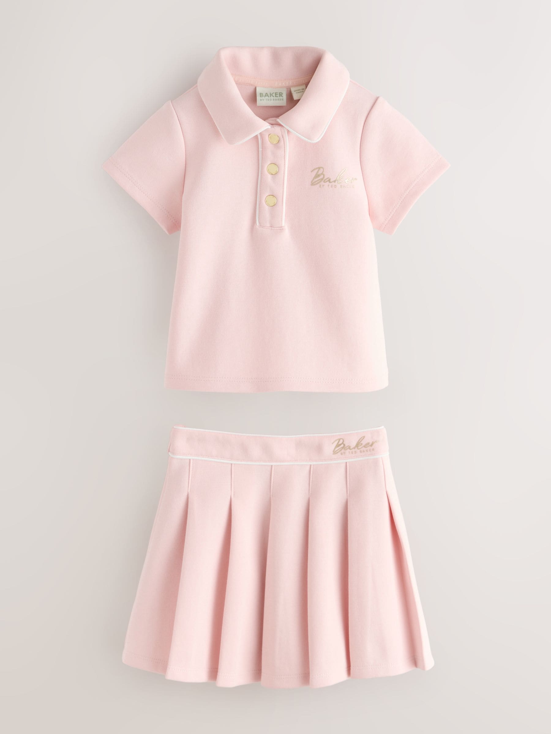 Baker by Ted Baker 2 Piece Tennis Polo Top & Skirt Set