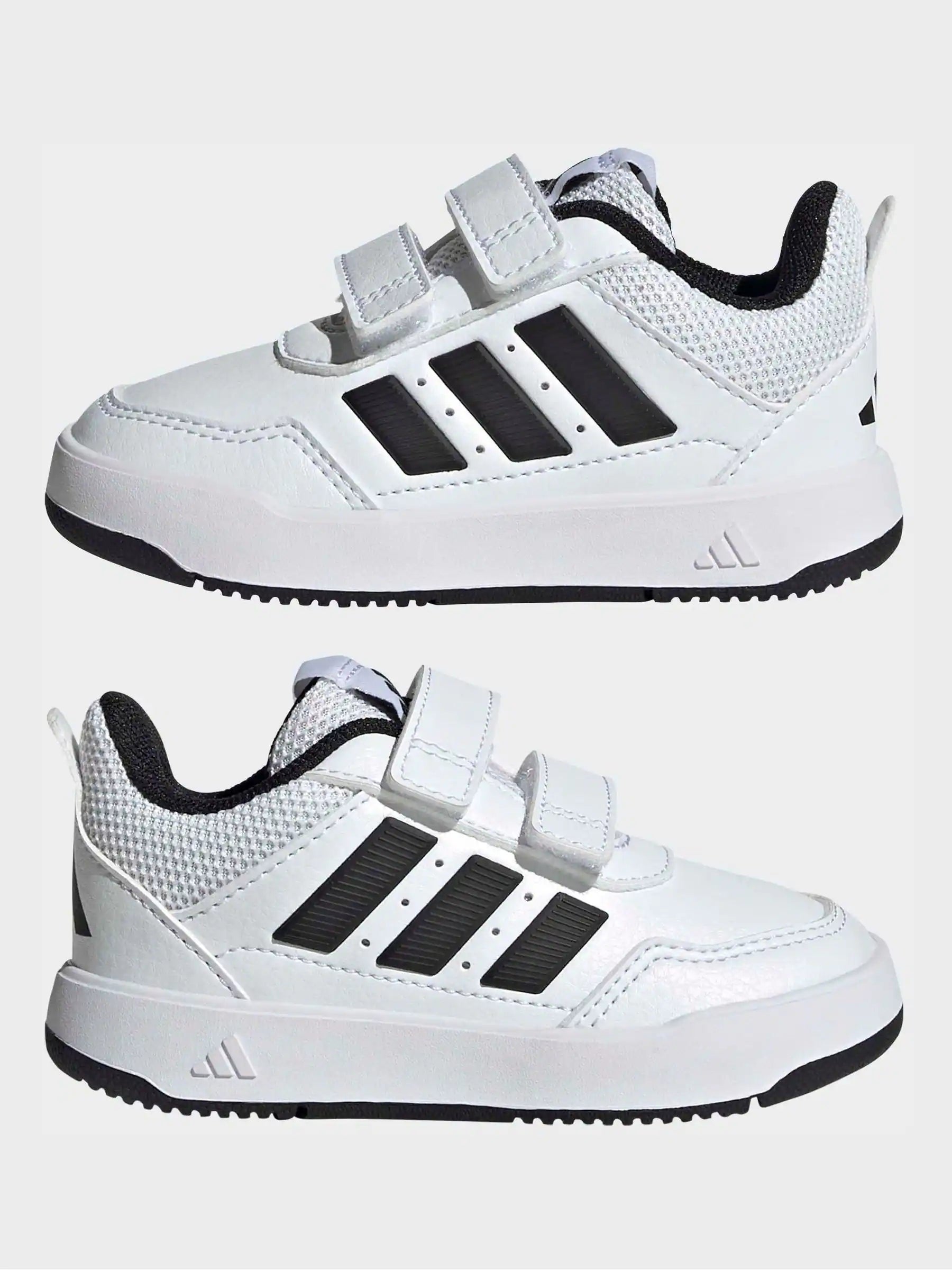 adidas White/Black Hook and Loop Tensaur Sport 3.0 Infant Trainers