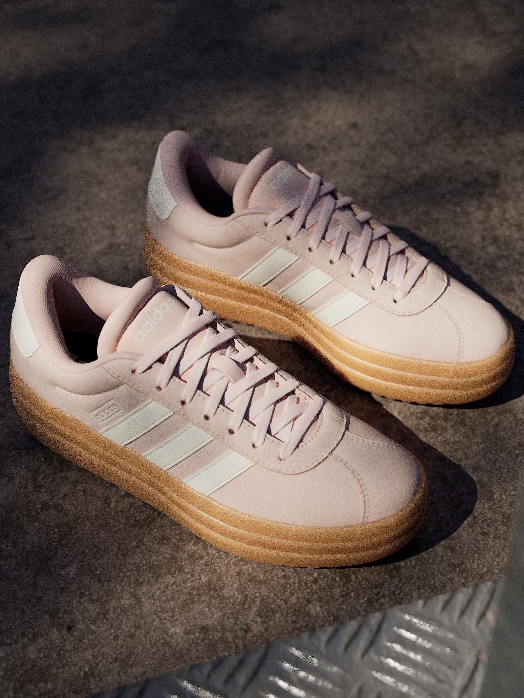 adidas Light Pink VL Court Bold Trainers