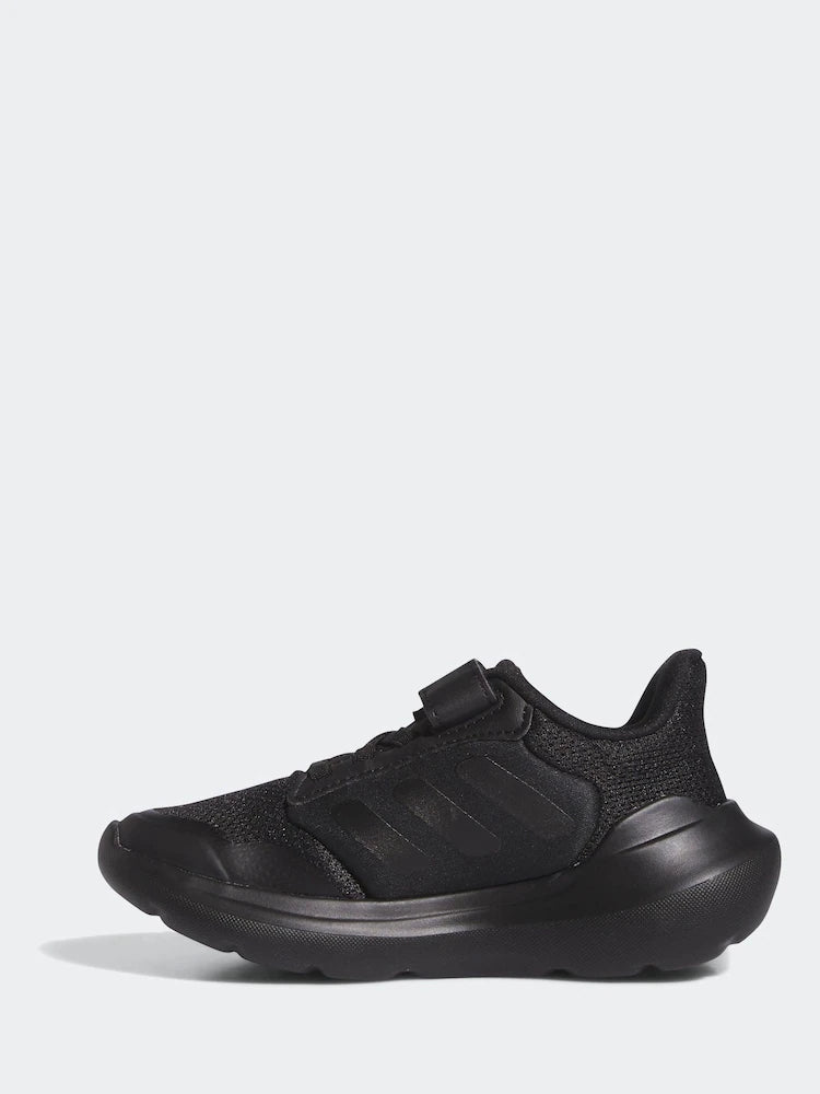 adidas Black Tensaur Run 2.0 Hook and Loop Kids Trainers