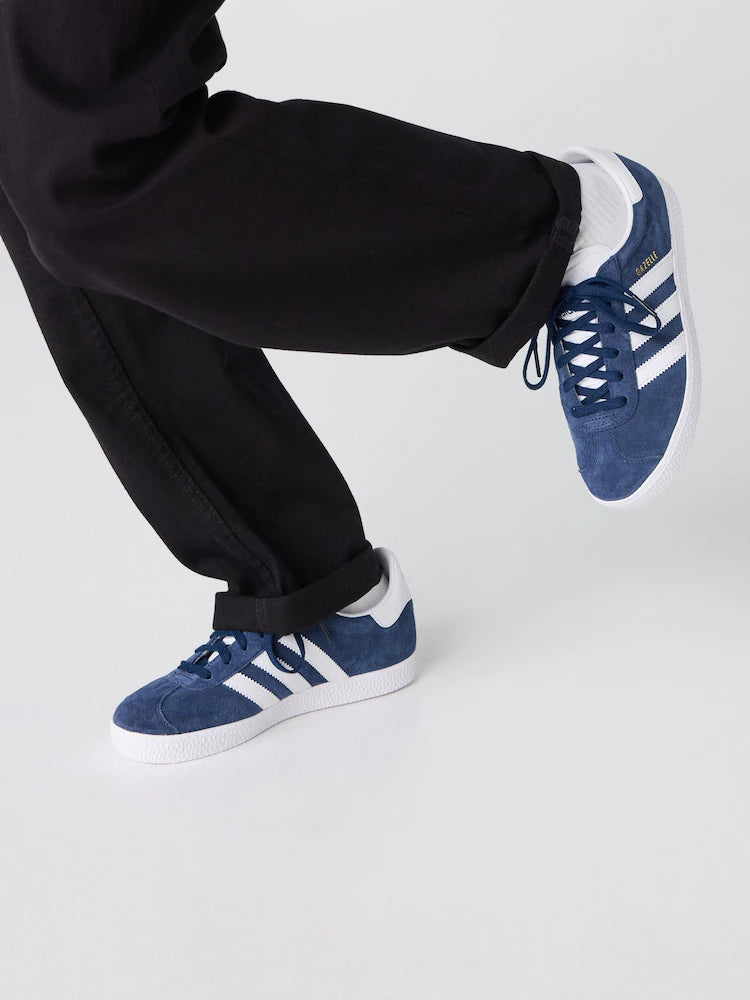 adidas Originals Navy/White Gazelle Junior Trainers