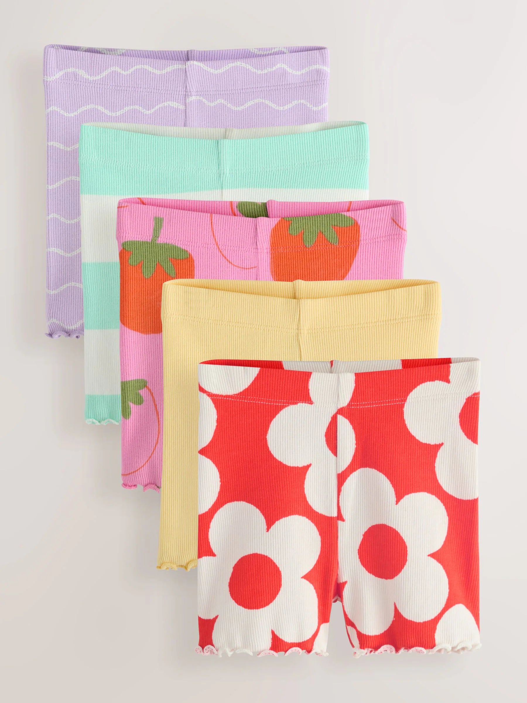 Bright Fruit Cycle Shorts 5 Pack (3mths-7yrs)