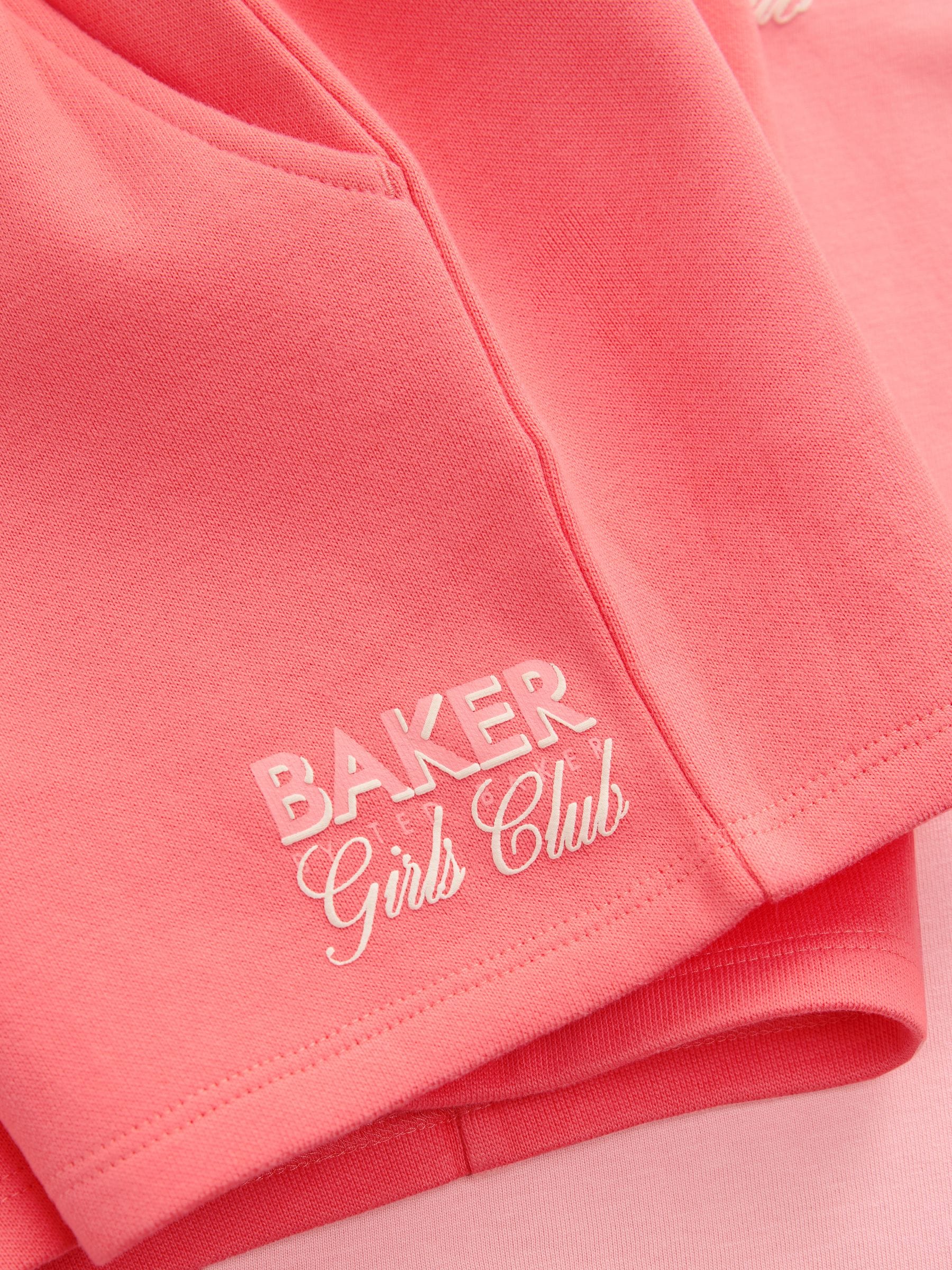 Baker by Ted Baker 2 Piece Oversized Tonal Graphic T-Shirt & Shorts Set