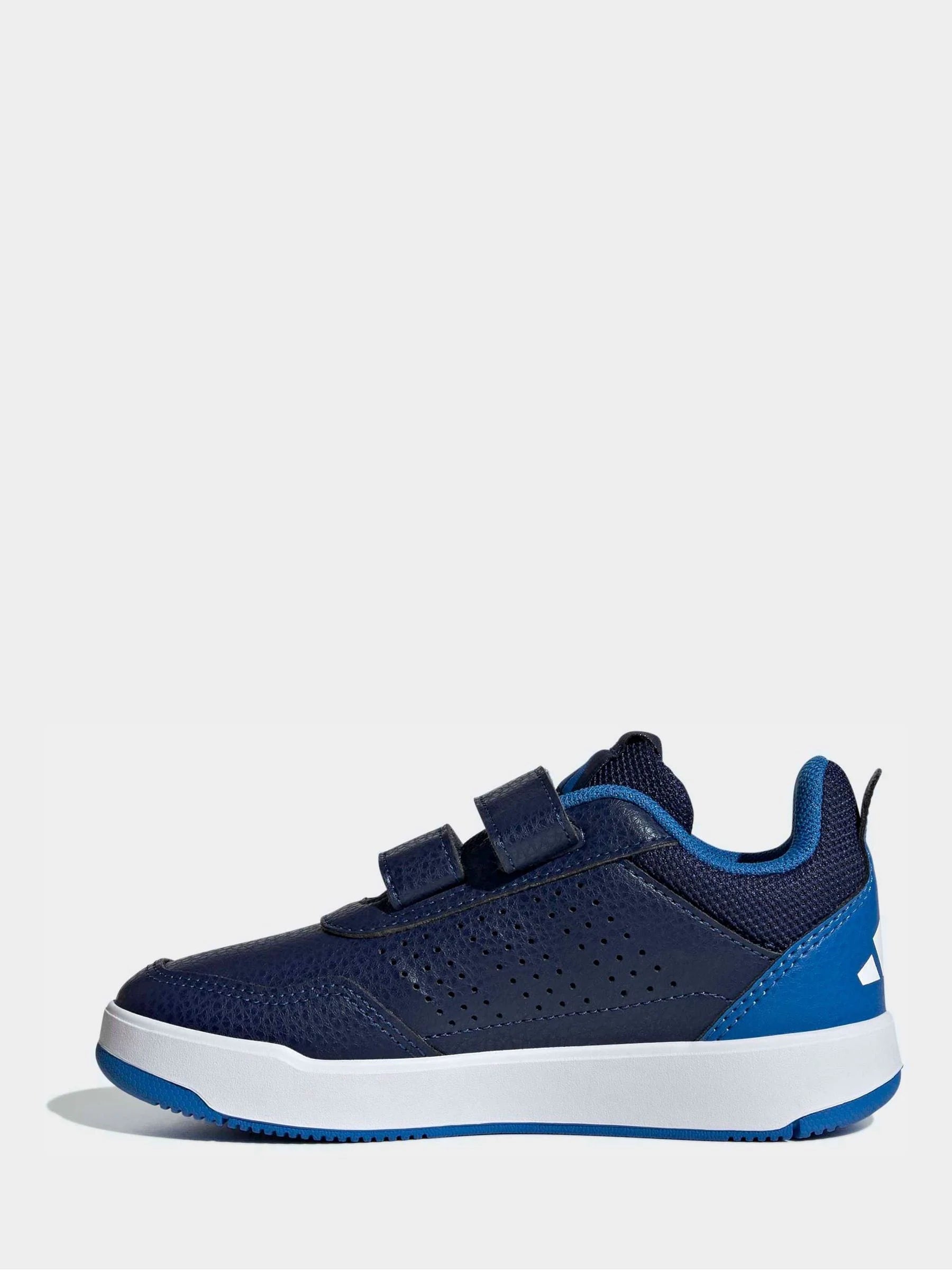 adidas Dark Blue/White Hook and Loop Tensaur Sport 3.0 Junior Trainers