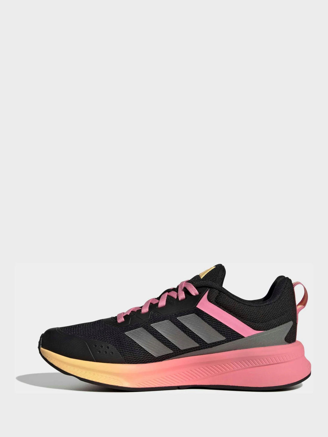 adidas Black/Pink Fortarun 4.0 Lace Junior Trainers