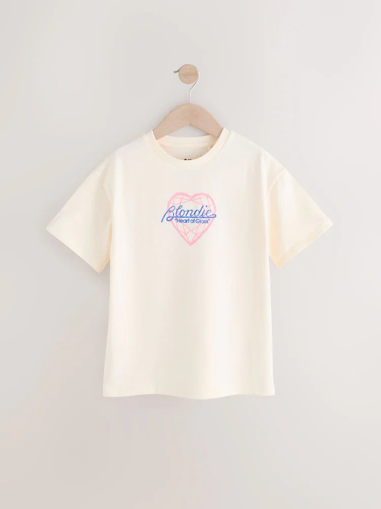 Blondie Ecru White Graphic Print T-Shirt (3-16yrs)