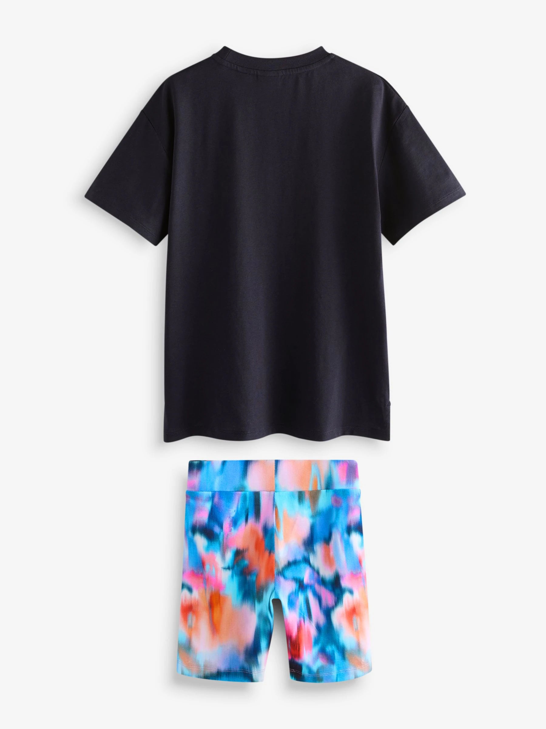 Baker by Ted Baker 2 Piece Graphic Oversized T-Shirt and Cycling Shorts Set