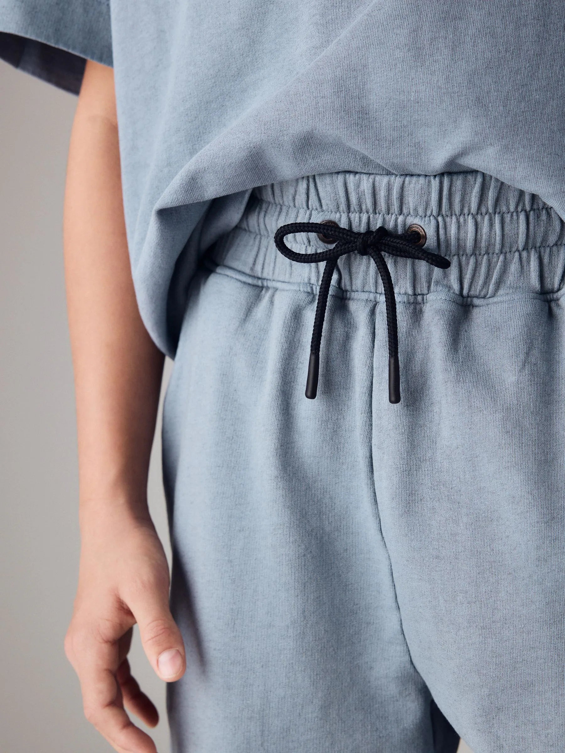 smALLSAINTS Blue Tierra T-Shirt and Sweat Shorts Set