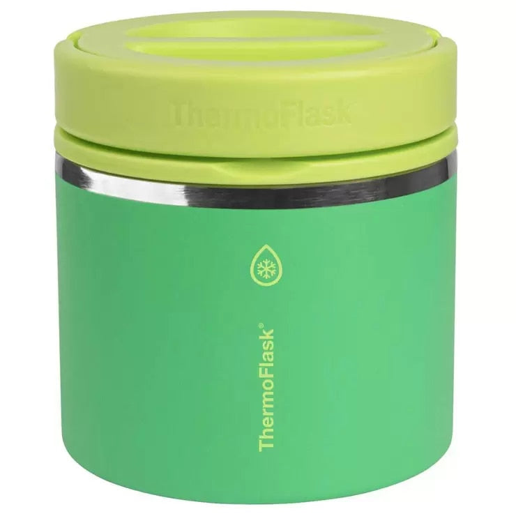 ThermoFlask 590ml Insulated Food Jar 2 Pack Green And Red