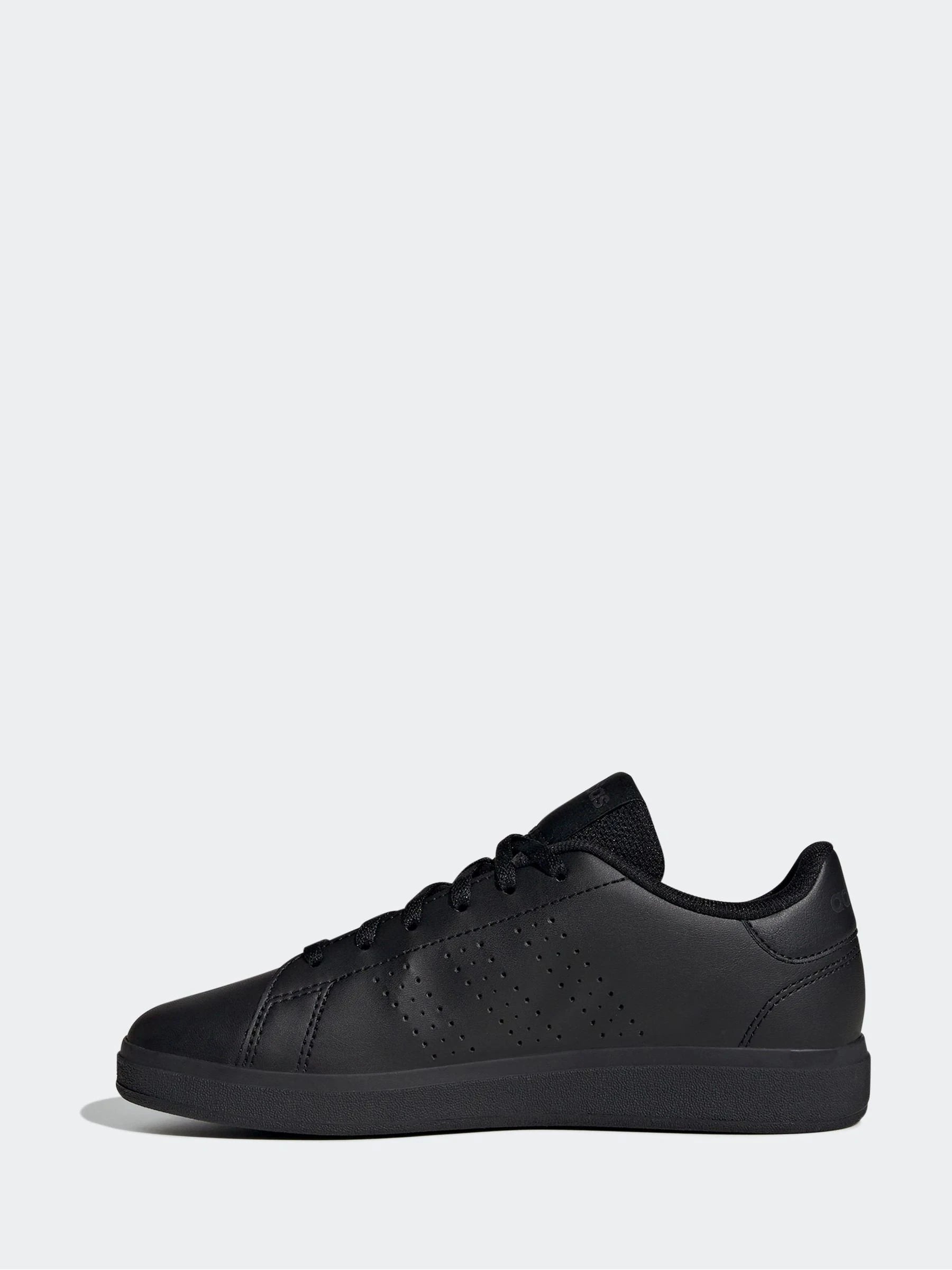 adidas Black Advantage Base 2.0 Lace Junior Trainers