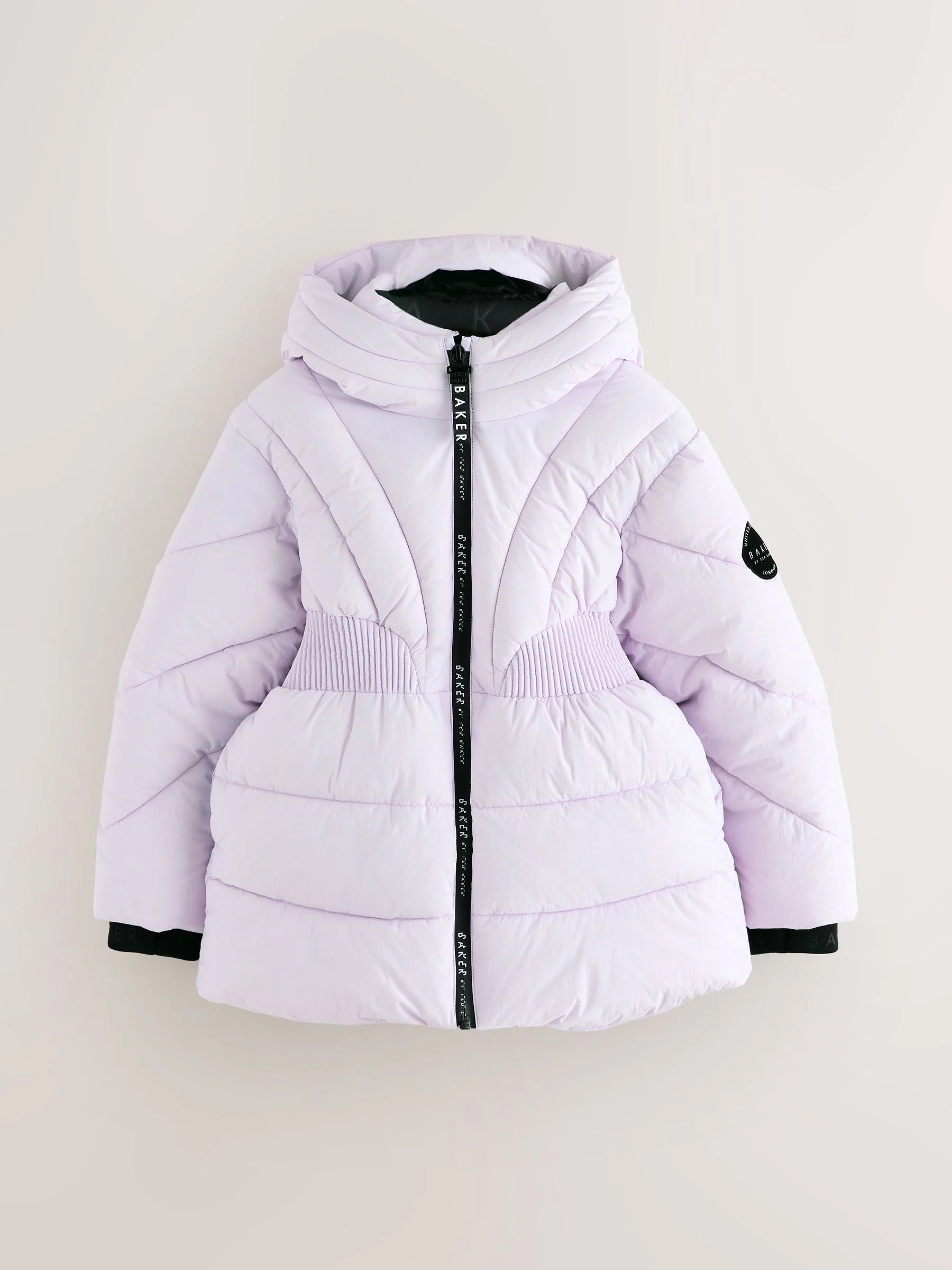Baker by Ted Baker Shower Resistant Lilac Shirred Padded Coat