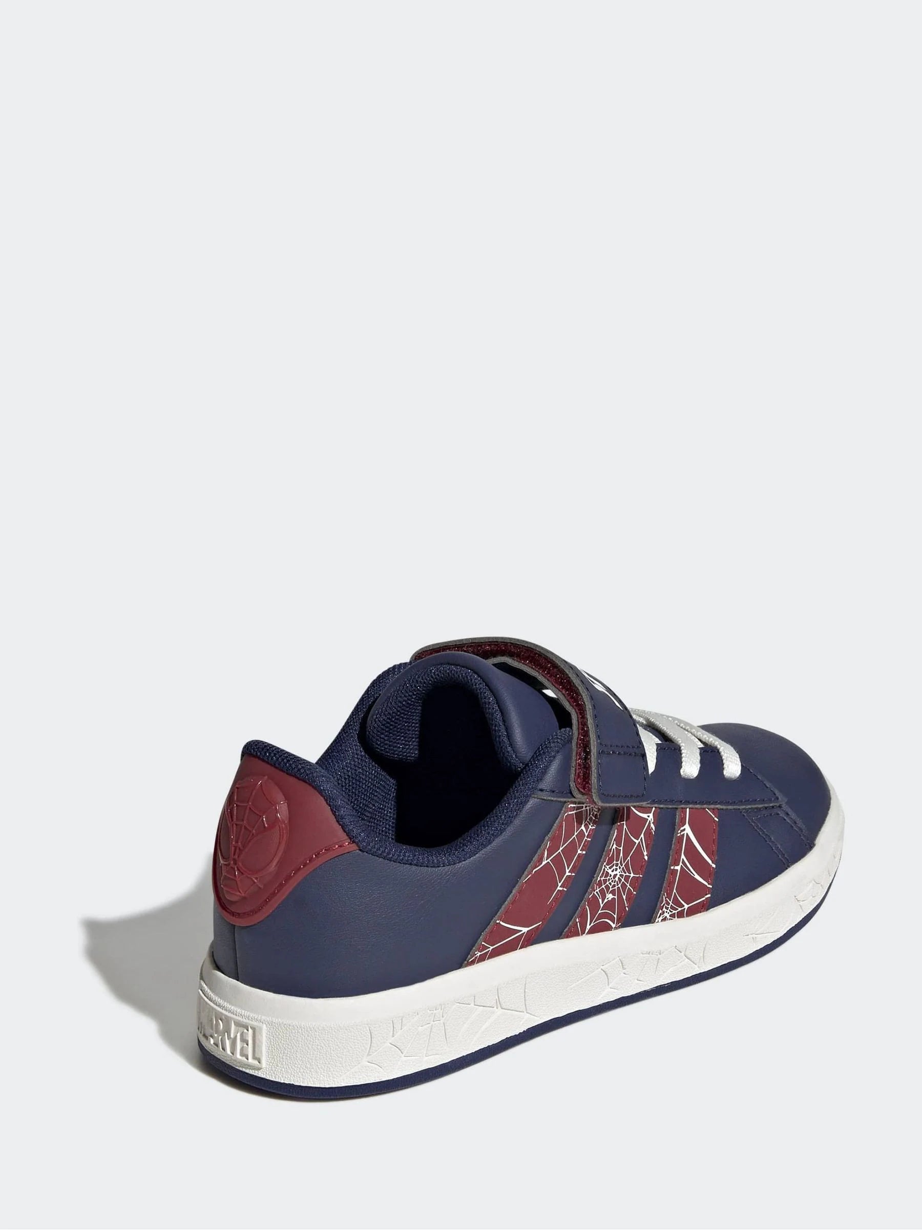 adidas Blue Marvel Spiderman Grand Court Kids Trainers