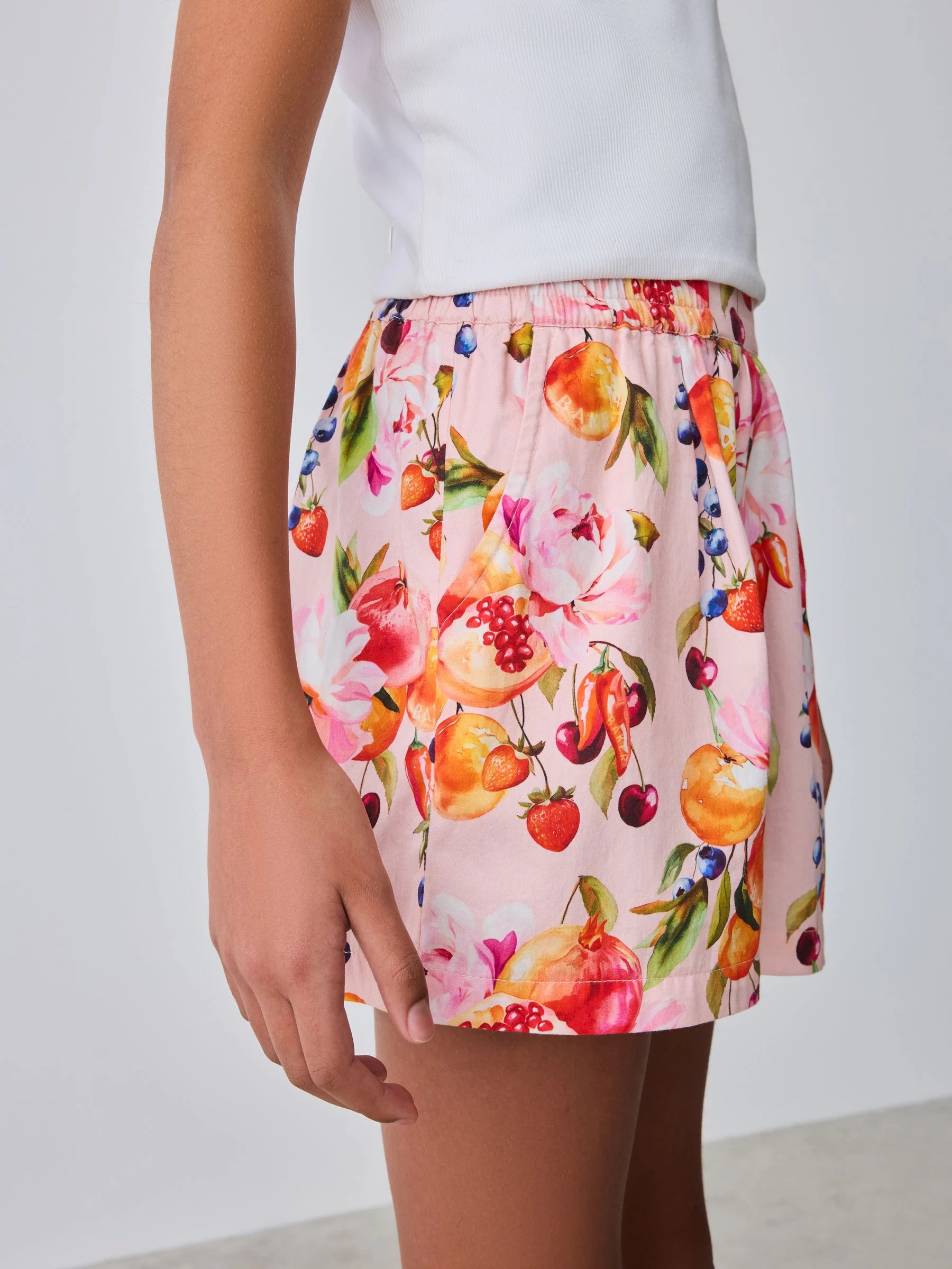 Baker by Ted Baker Multi Ruched Cropped Top & Fruit Short 2 Piece Set