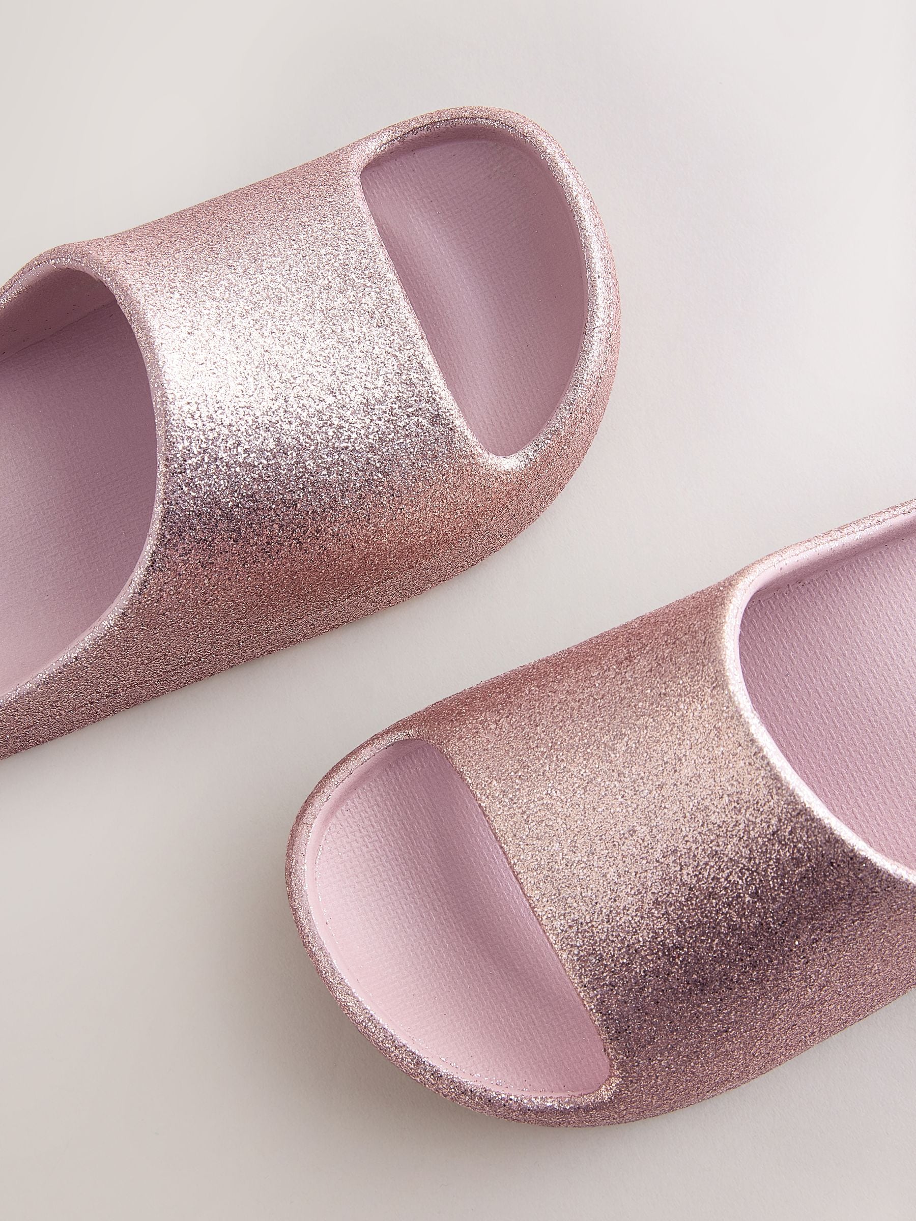 Rose Gold Glitter Sliders