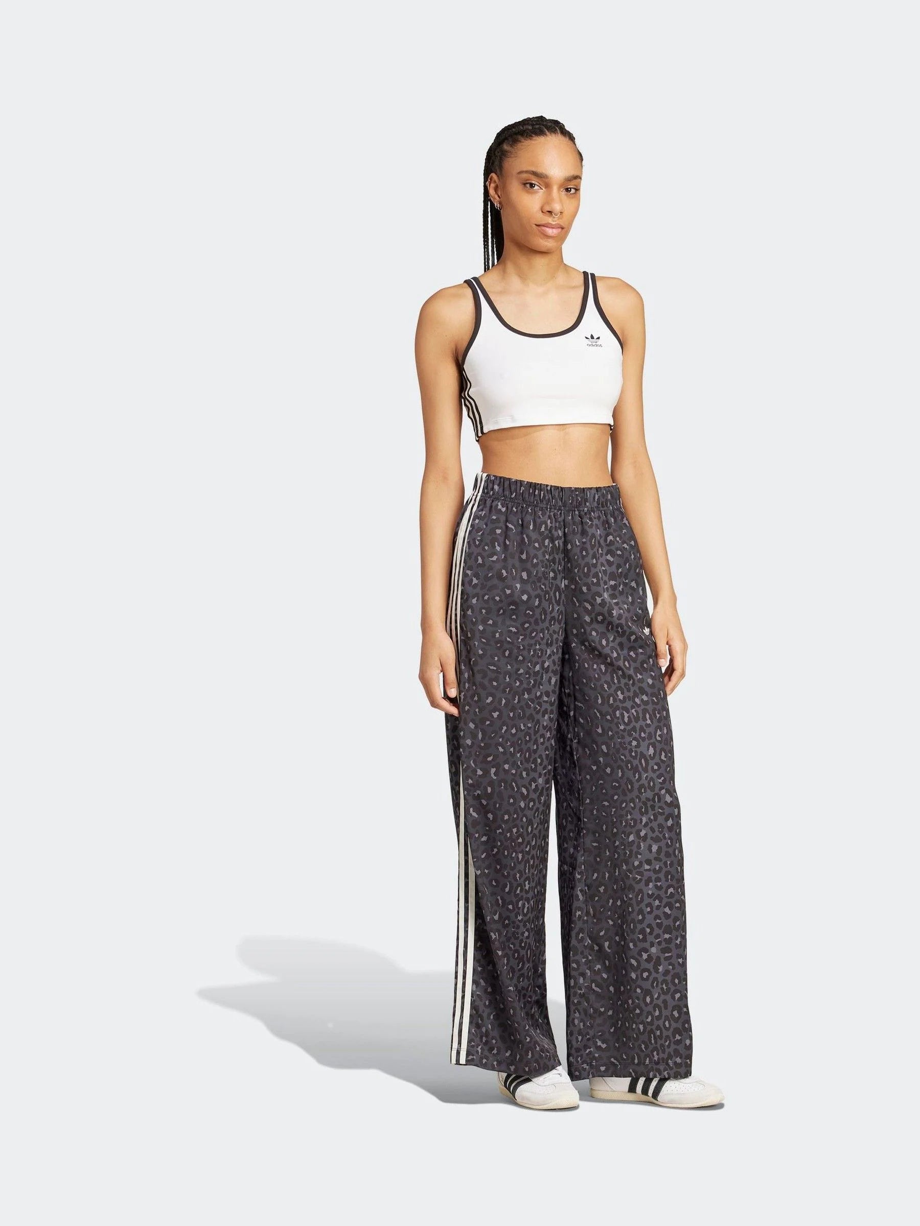 adidas Originals Animal Wide Leg Satin Trousers