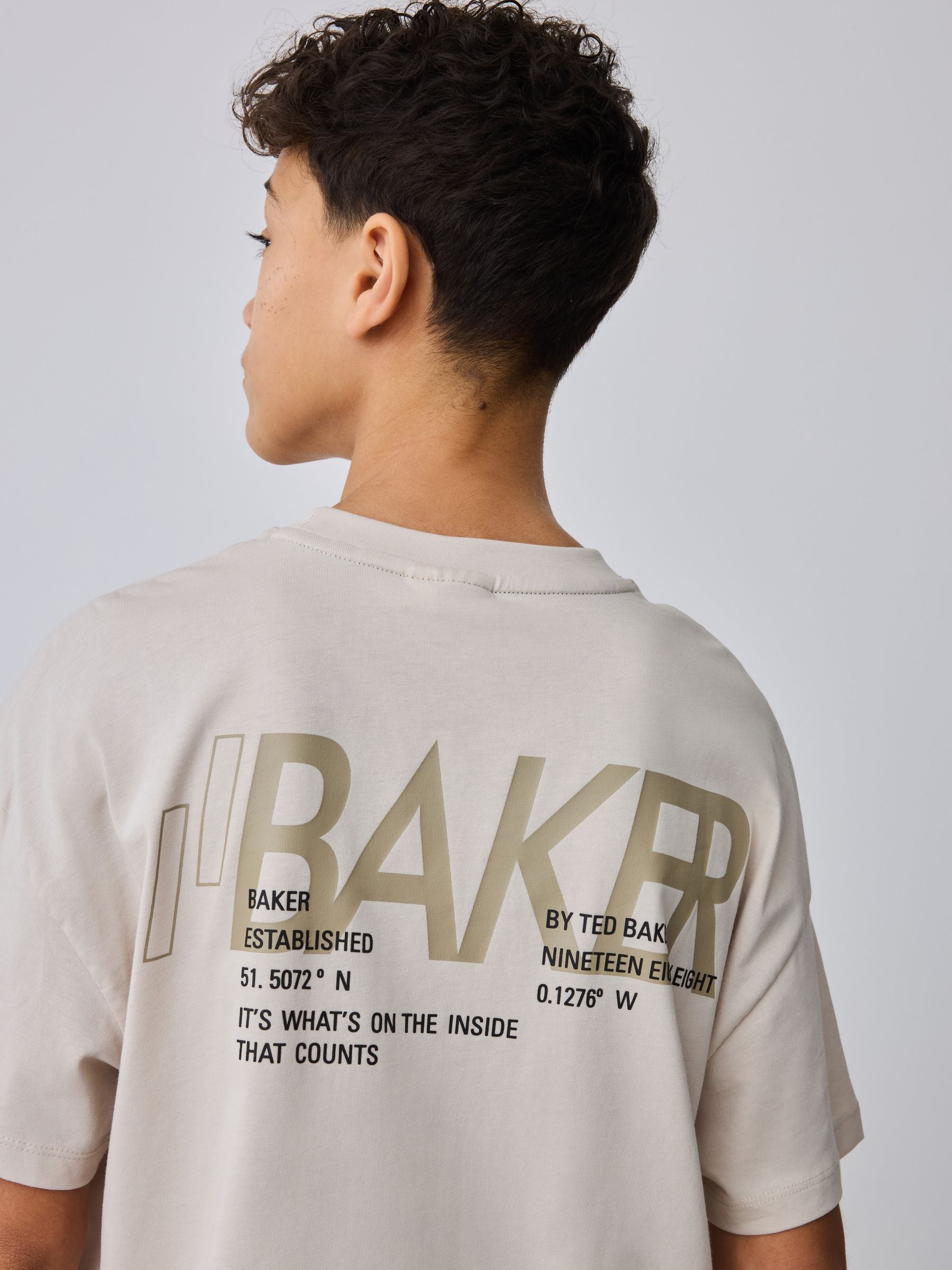 Baker by Ted Baker Oversized Graphic T-Shirt and Shorts Set