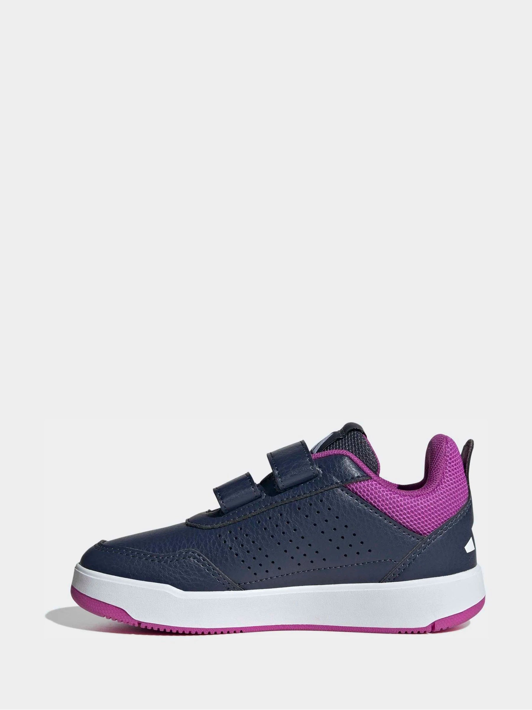 adidas Dark Blue/Purple Hook and Loop Tensaur Sport 3.0 Junior Trainers