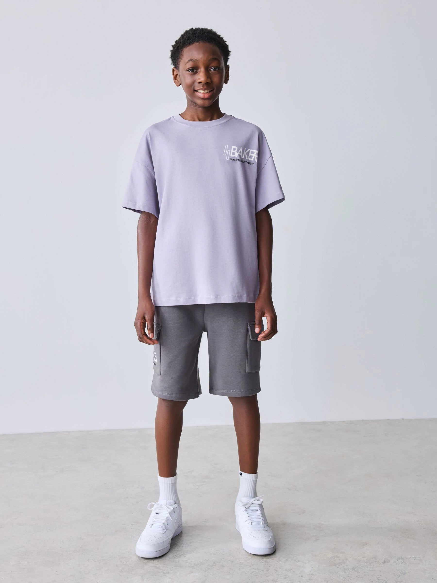 Baker by Ted Baker Oversized Graphic T-Shirt and Shorts Set