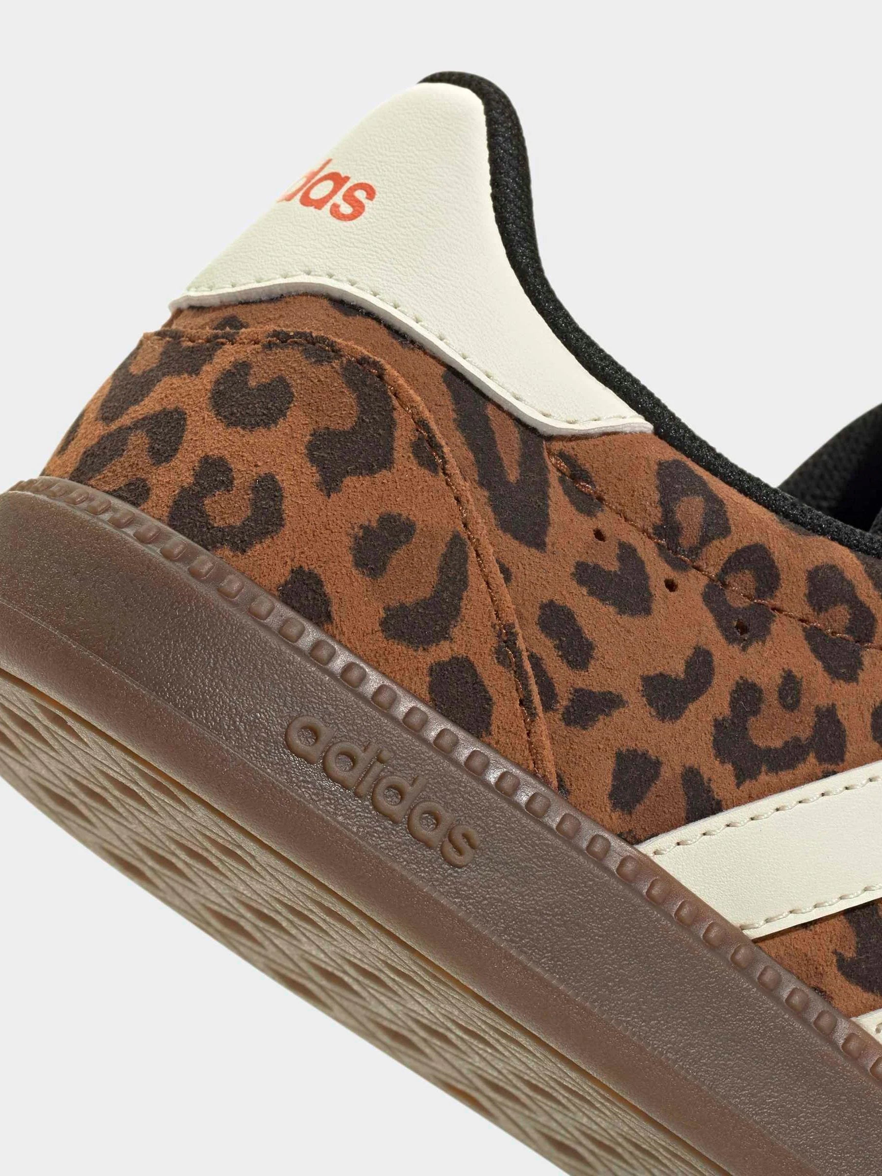 adidas Leopard Print/White Breaknet Sleek Trainers