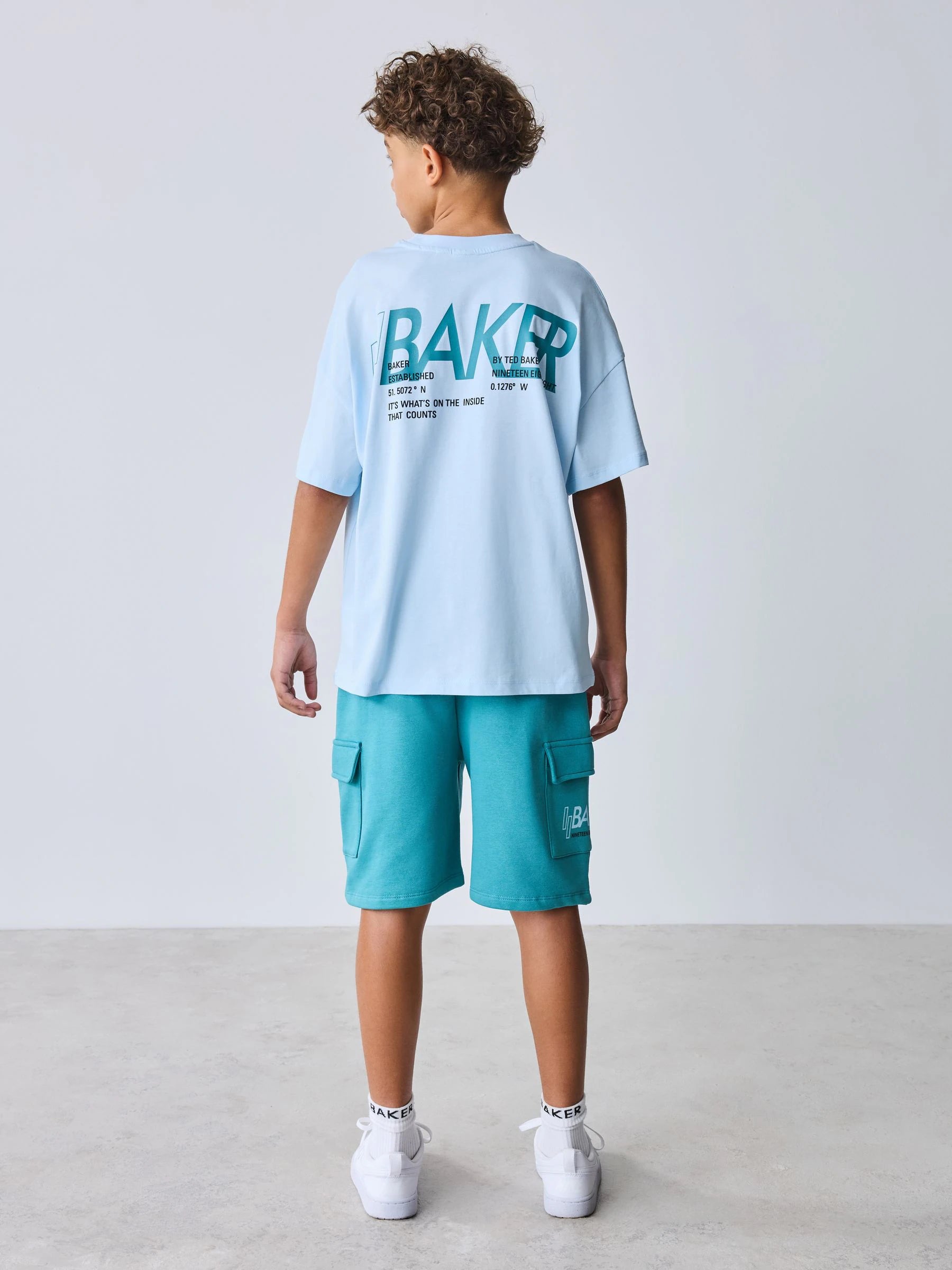 Baker by Ted Baker Oversized Graphic T-Shirt and Shorts Set
