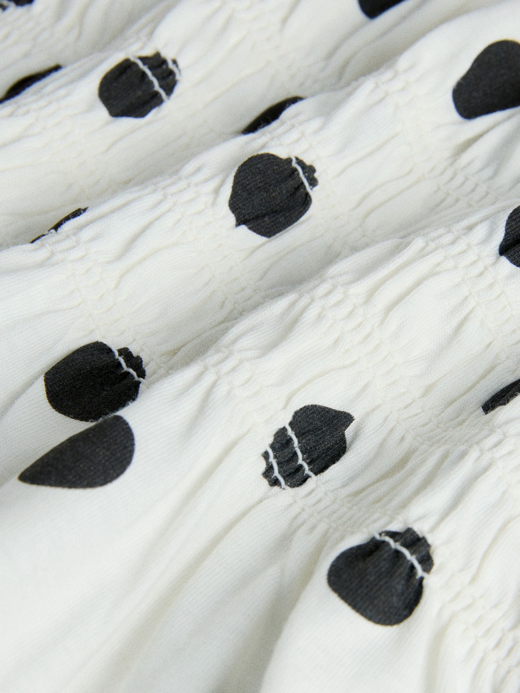 The Set 3 Pack Shirred Waist Cotton Tops Brown/Pink/Spot
