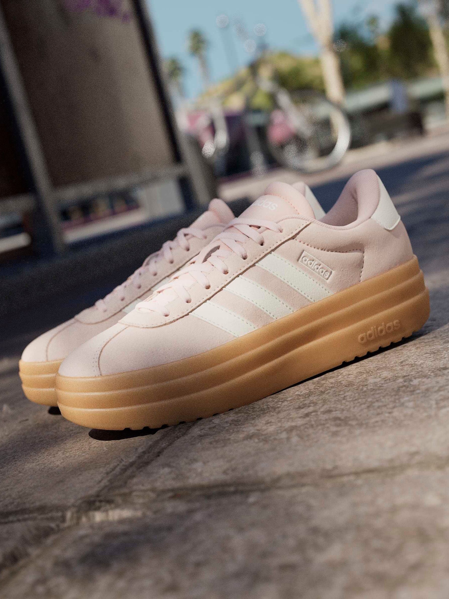 adidas Light Pink VL Court Bold Trainers