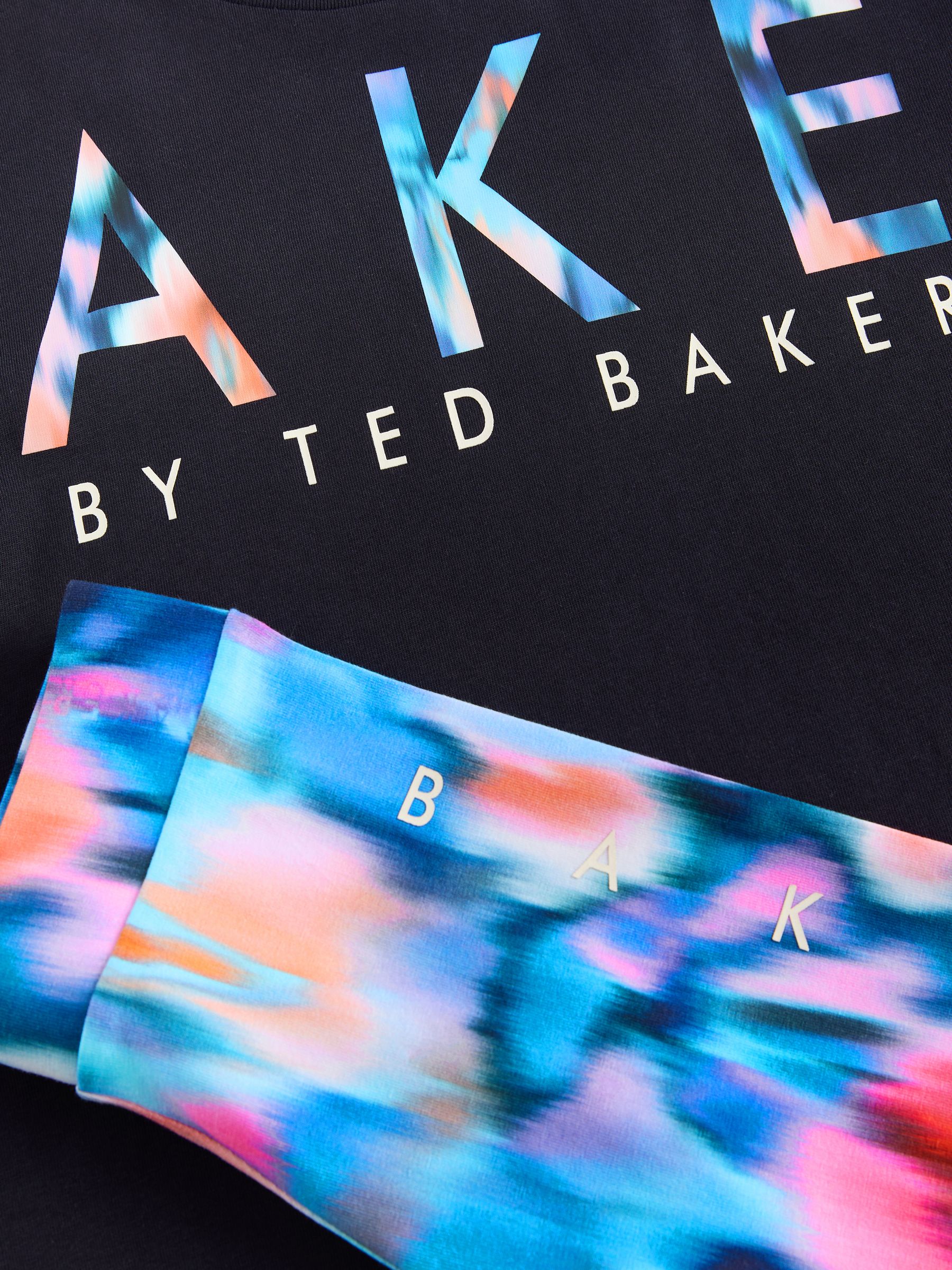 Baker by Ted Baker 2 Piece Graphic Oversized T-Shirt and Cycling Shorts Set