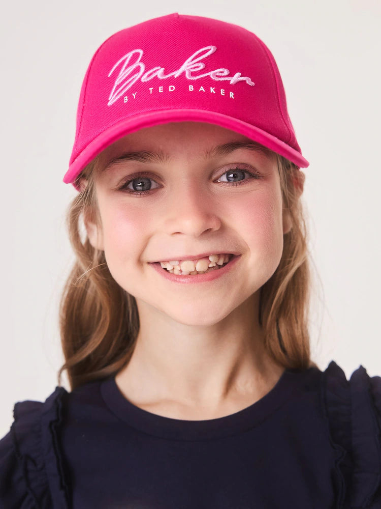 Baker by Ted Baker Logo Baseall Floral White Cap