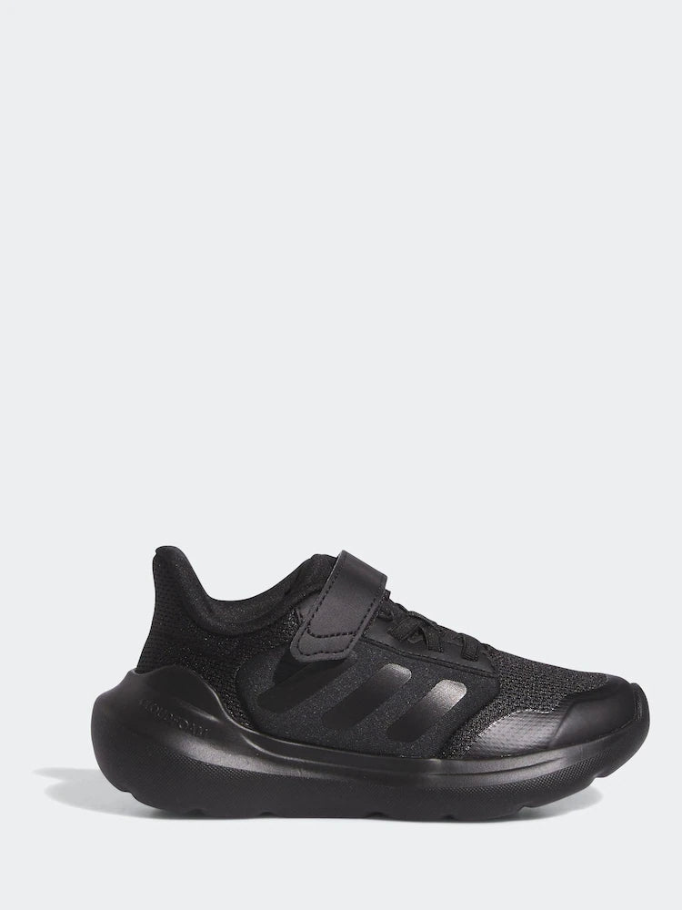 adidas Black Tensaur Run 2.0 Hook and Loop Kids Trainers