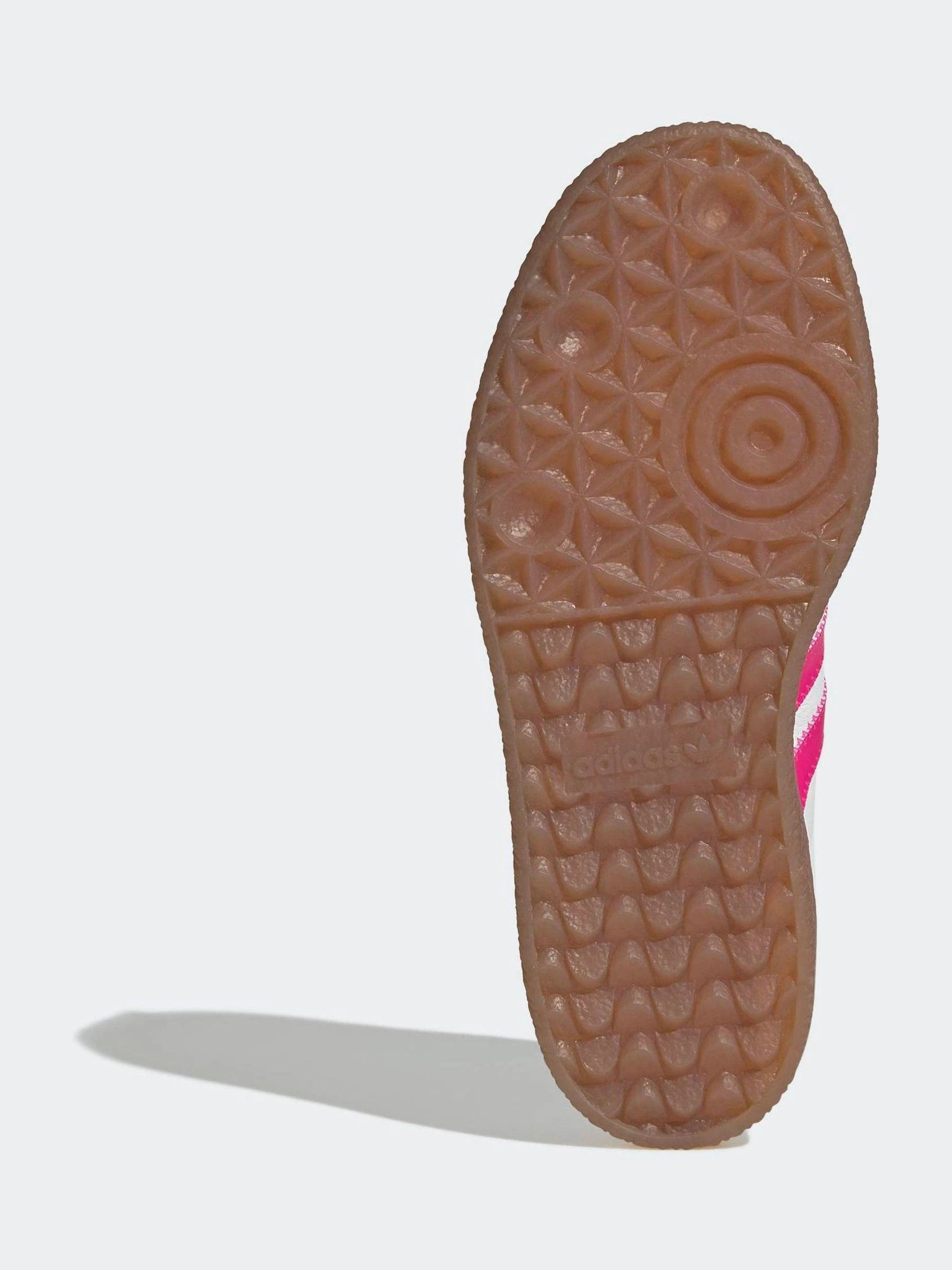 adidas Originals White/Pink Sambae Junior Trainers