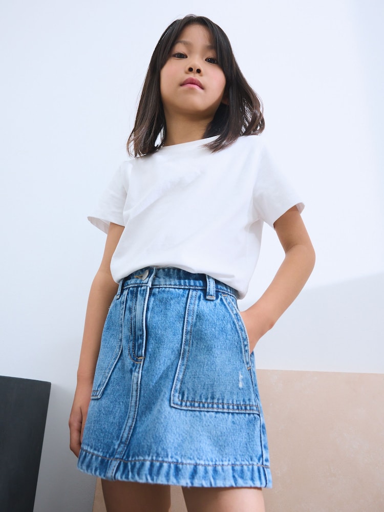 Mid Blue Denim Skirt (3-16yrs) - Image 1 of 8