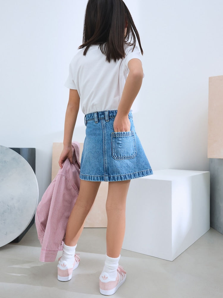 Mid Blue Denim Skirt (3-16yrs) - Image 2 of 8