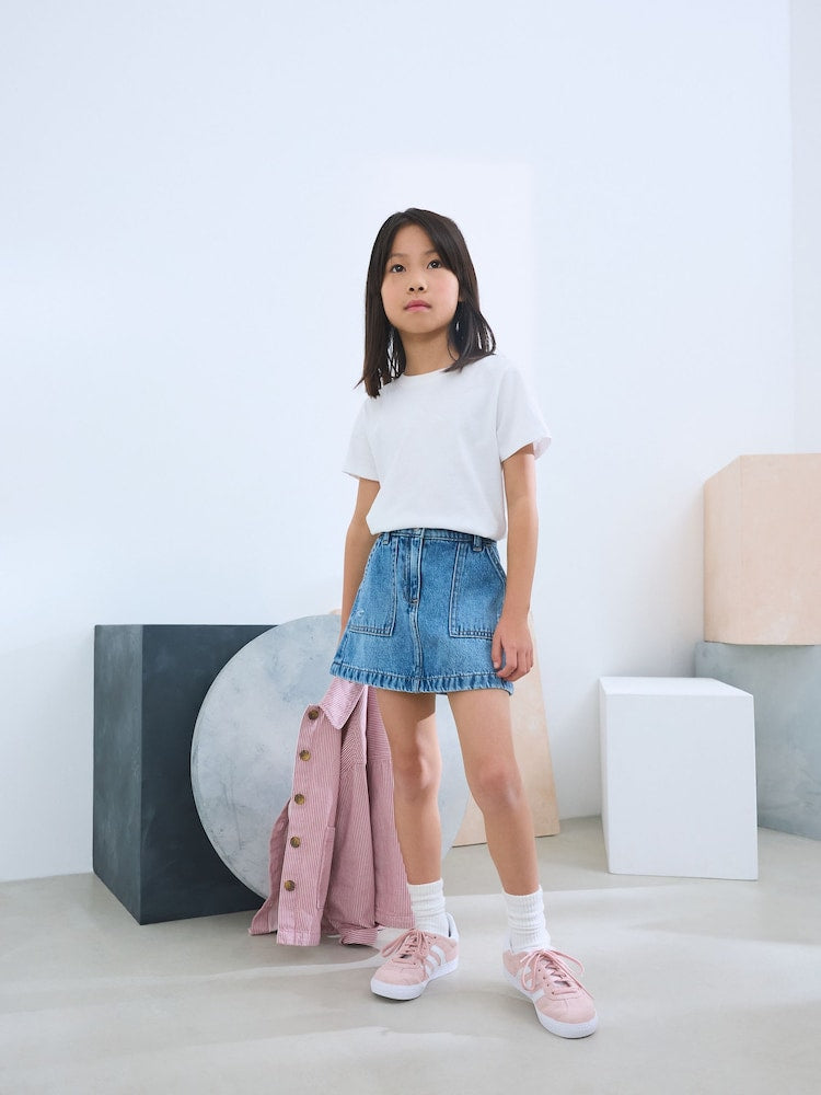 Mid Blue Denim Skirt (3-16yrs) - Image 3 of 8