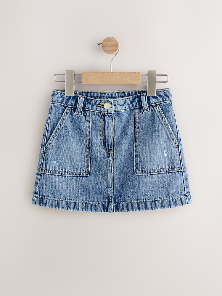 Mid Blue Denim Skirt (3-16yrs) - Image 5 of 8