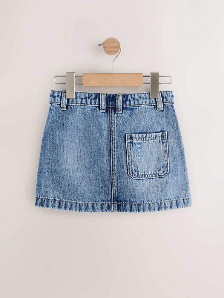 Mid Blue Denim Skirt (3-16yrs) - Image 6 of 8