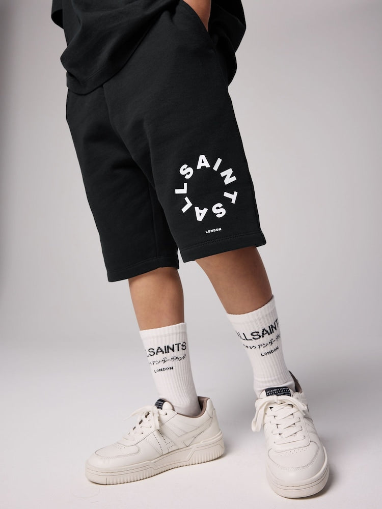 smALLSAINTS Black Tierra T-Shirt and Sweat Shorts Set