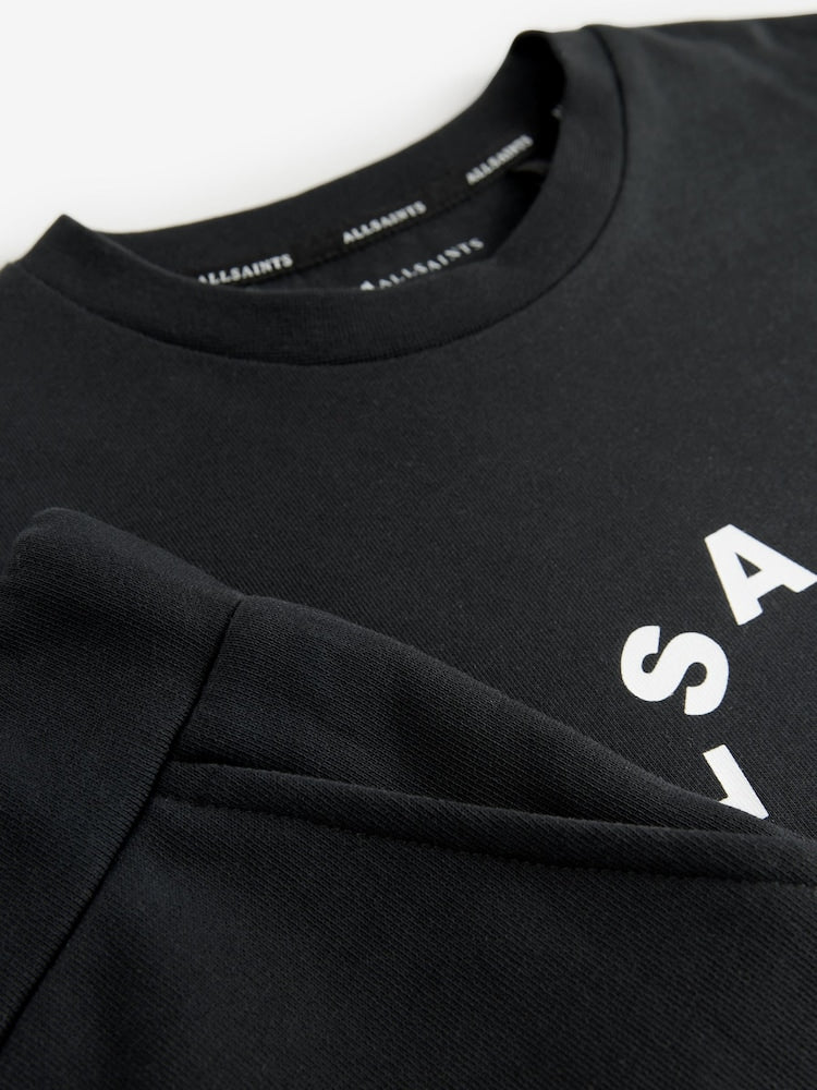 smALLSAINTS Black Tierra T-Shirt and Sweat Shorts Set