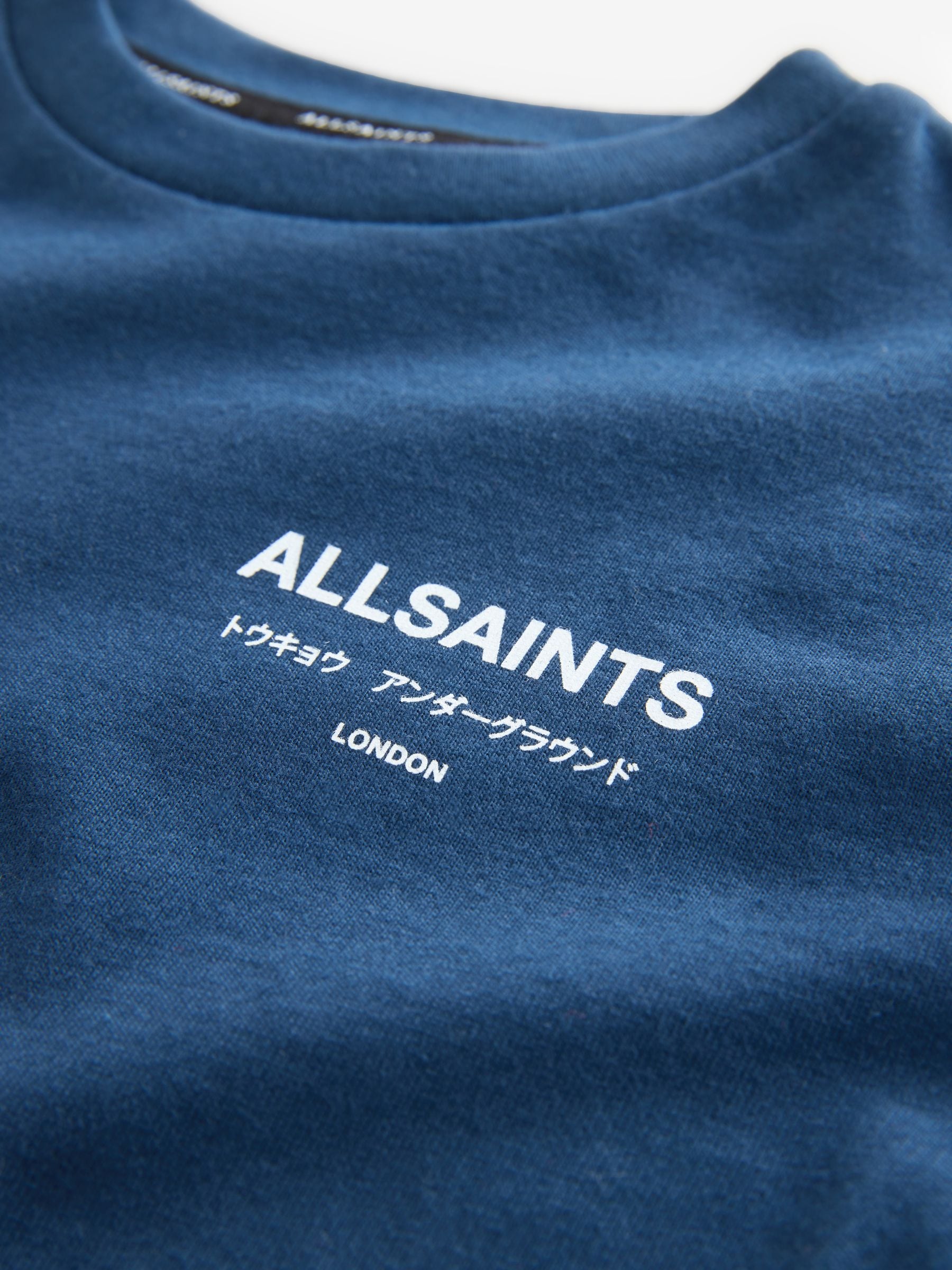 smALLSAINTS Navy Younger Oversized Underground Crew Neck T-Shirt