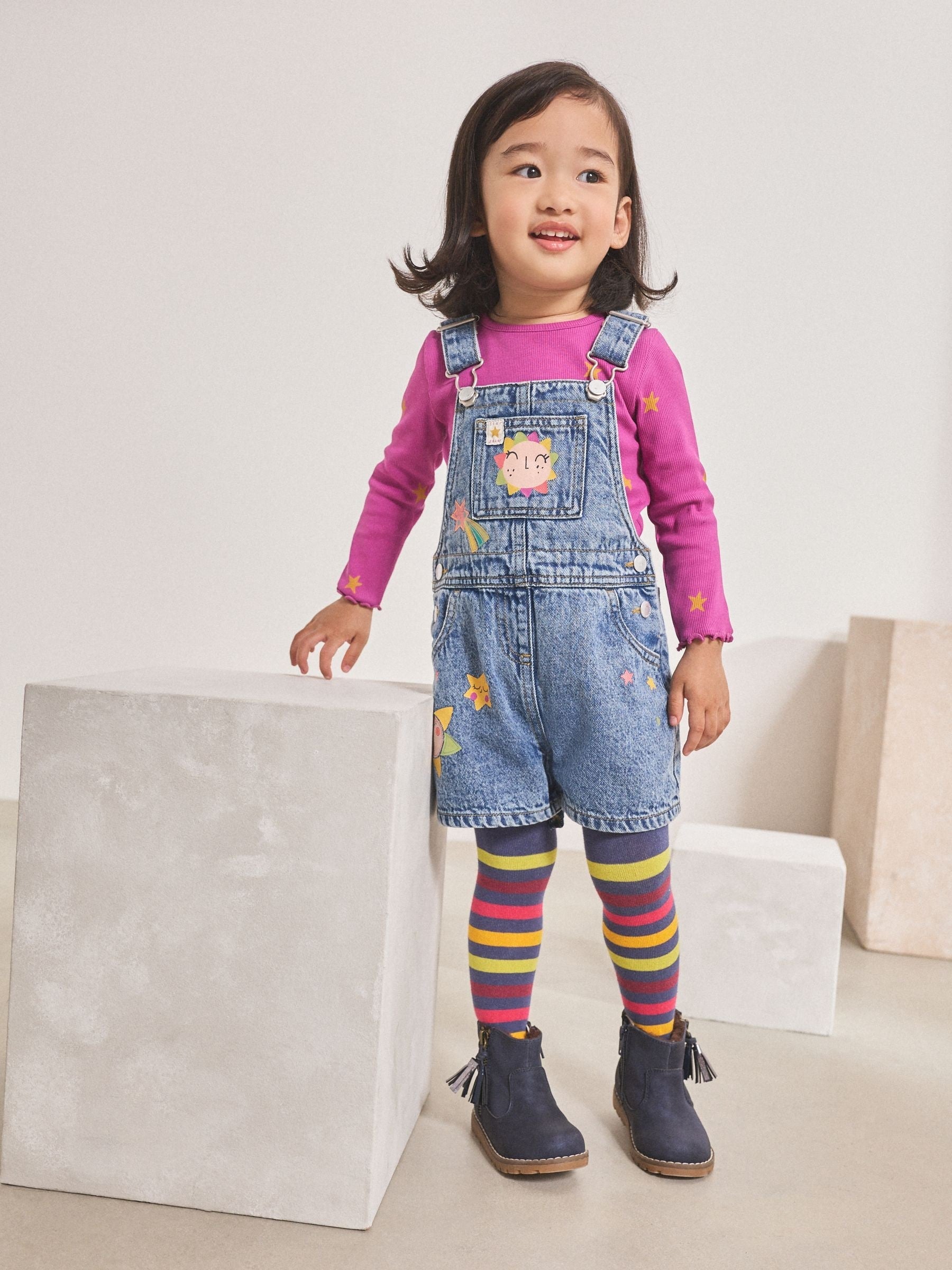 Denim Cosmic Dungarees Set (3mths-7yrs)