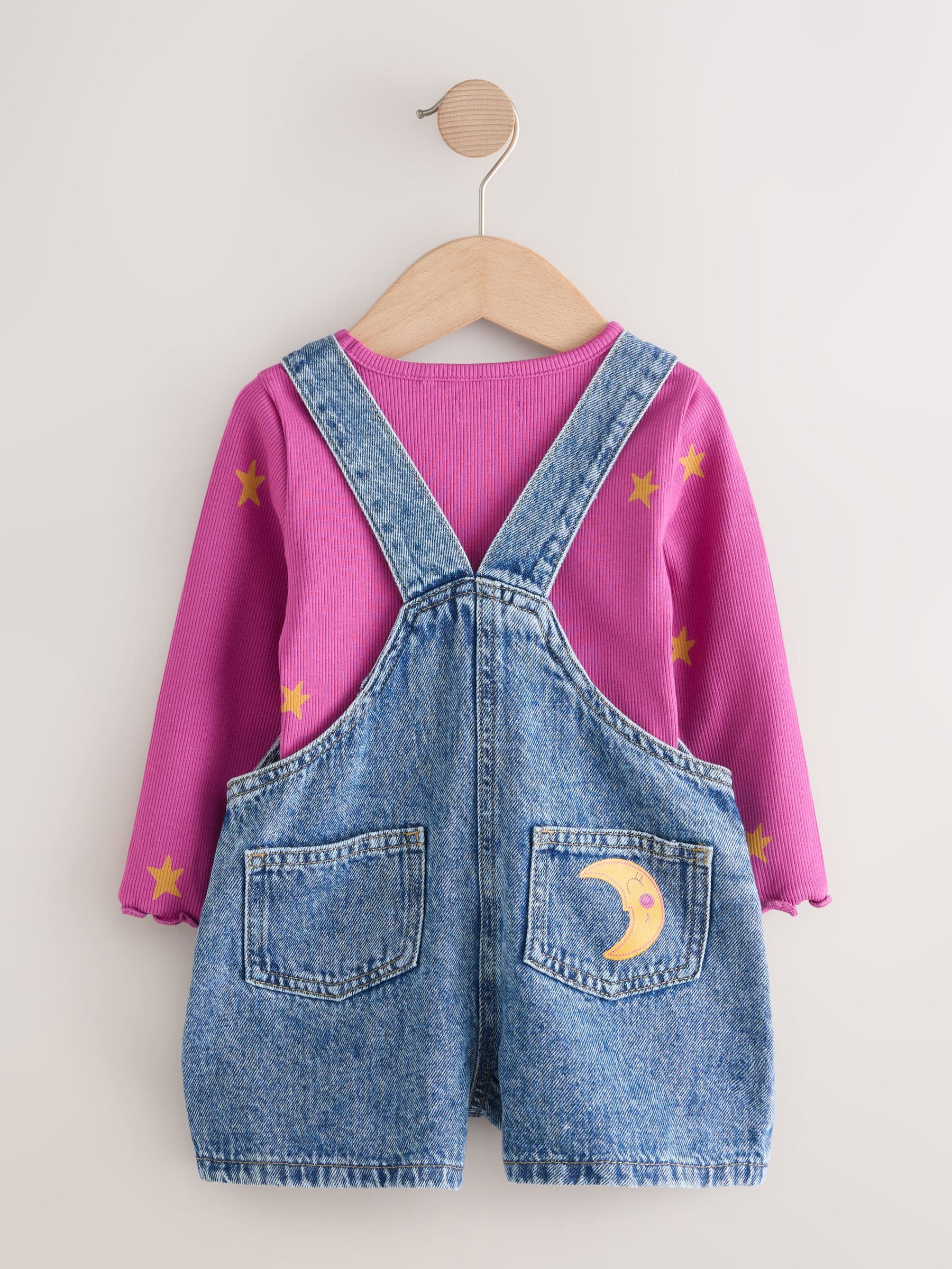 Denim Cosmic Dungarees Set (3mths-7yrs)