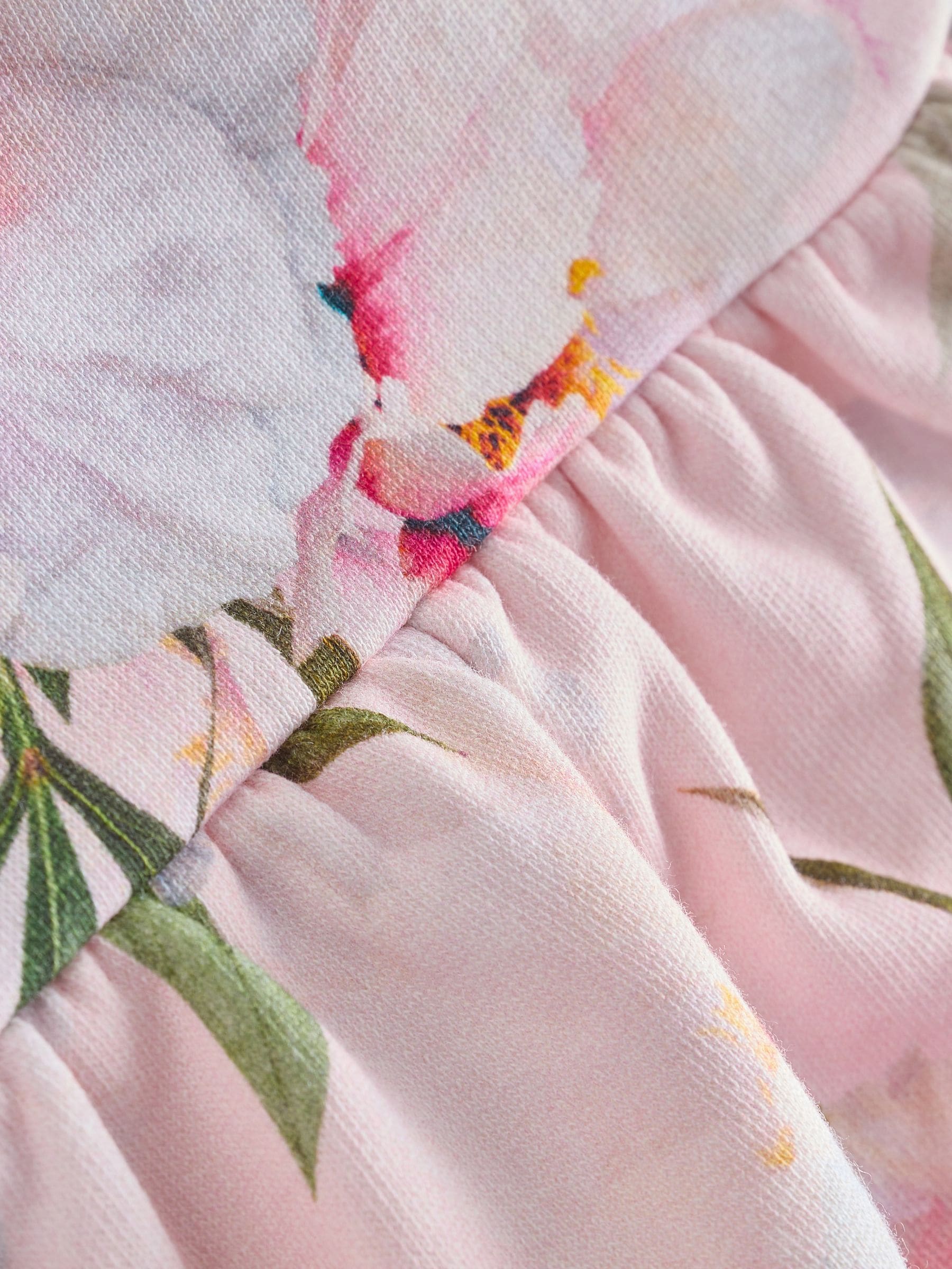 Baker by Ted Baker Floral Peplum Hem Sweat Dress