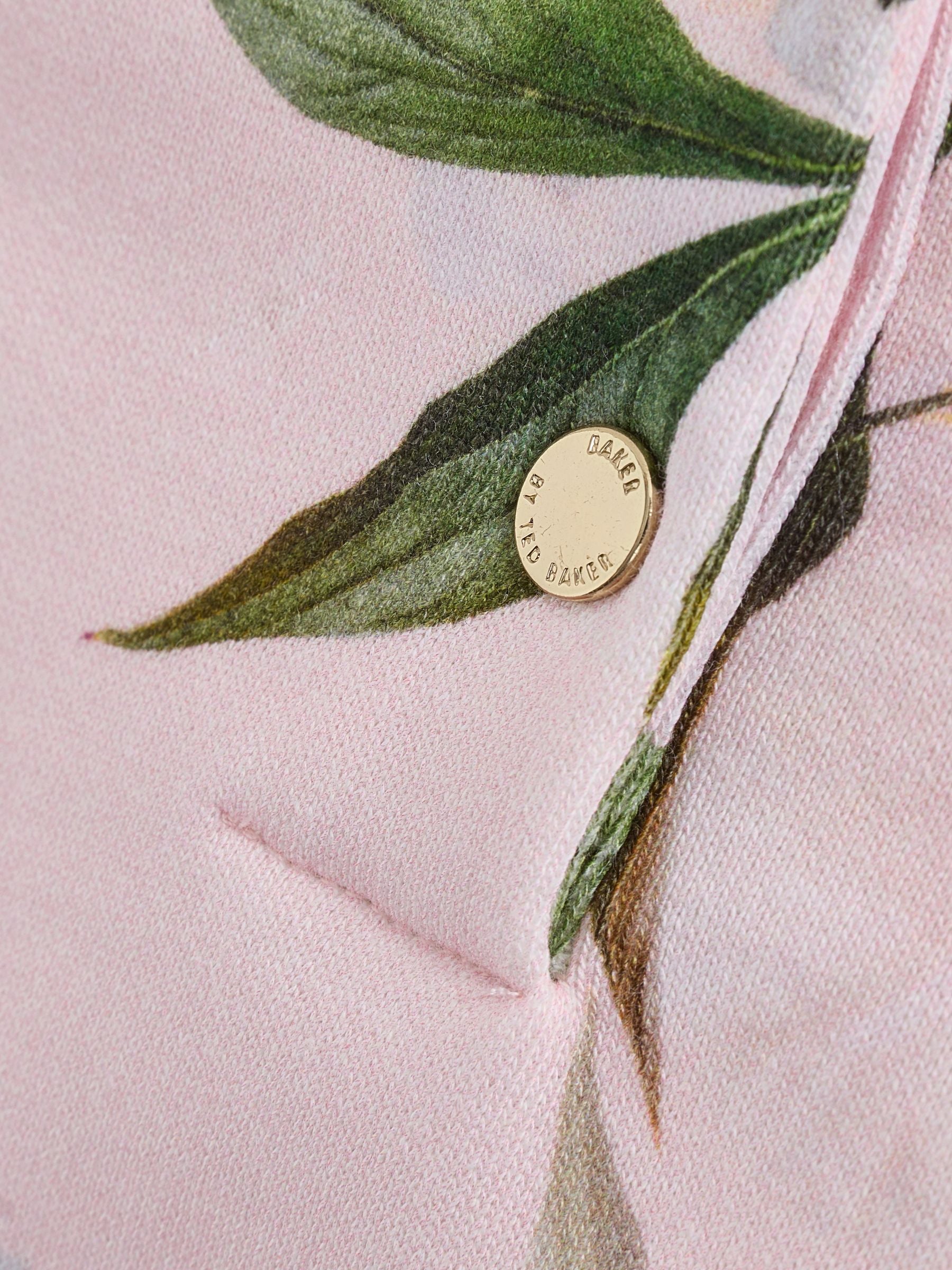 Baker by Ted Baker Floral Peplum Hem Sweat Dress