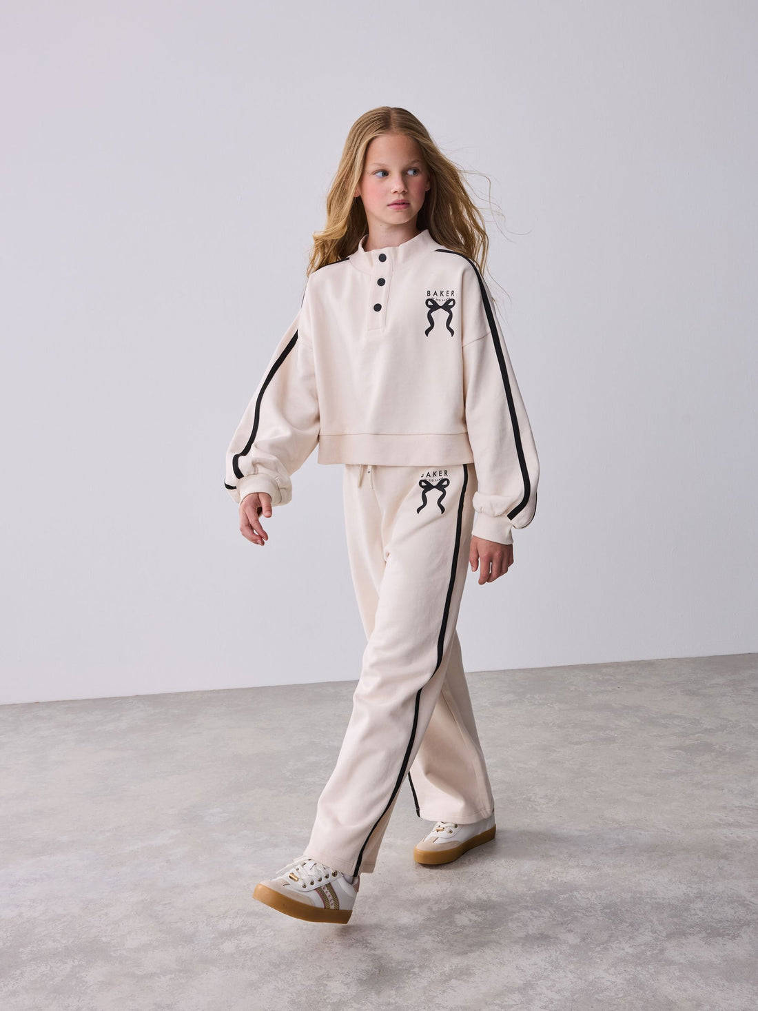 Baker by Ted Baker Funnel Neck Sweat & Wide Leg Joggers Set 2 Piece