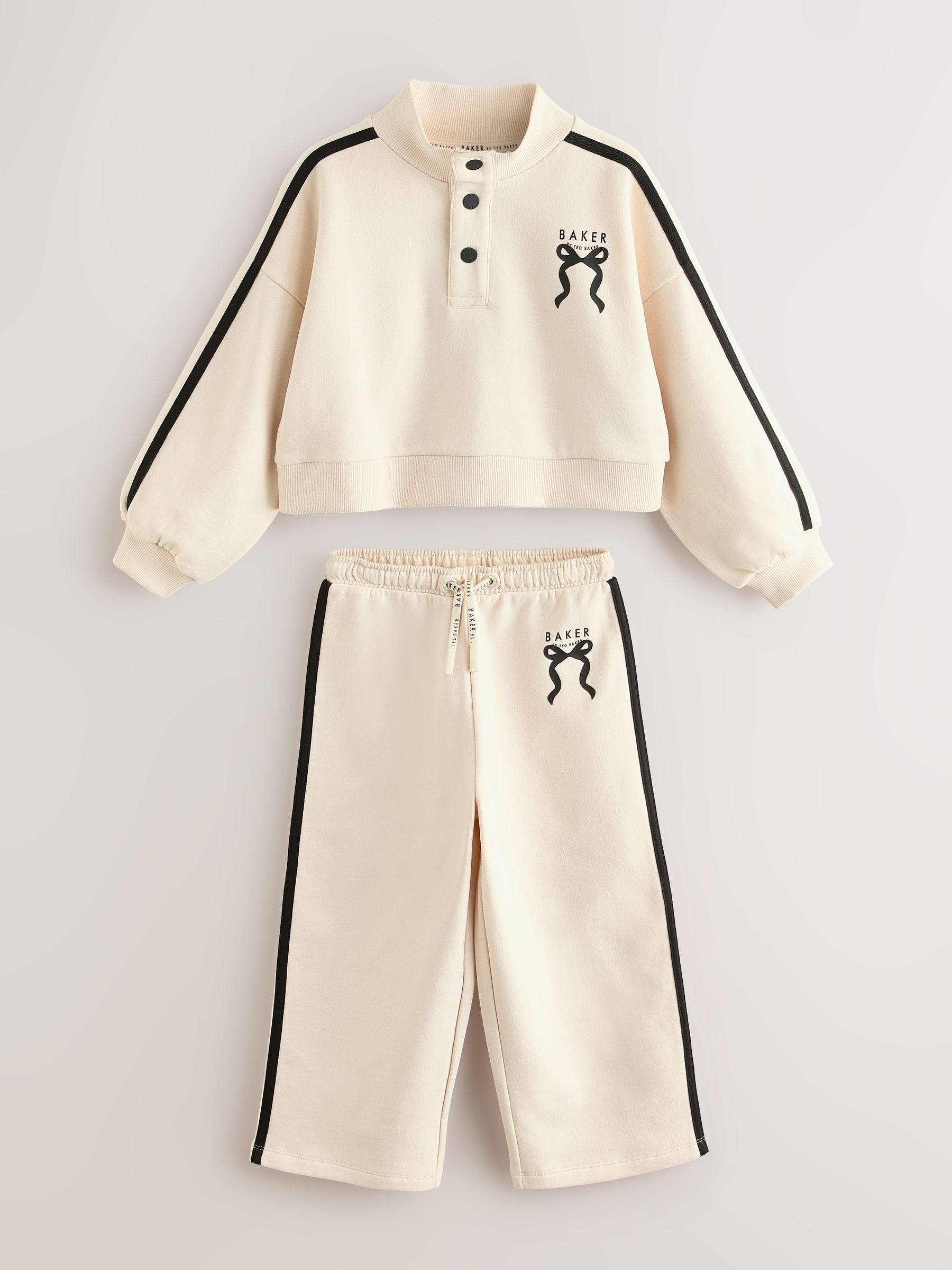 Baker by Ted Baker Funnel Neck Sweat & Wide Leg Joggers Set 2 Piece