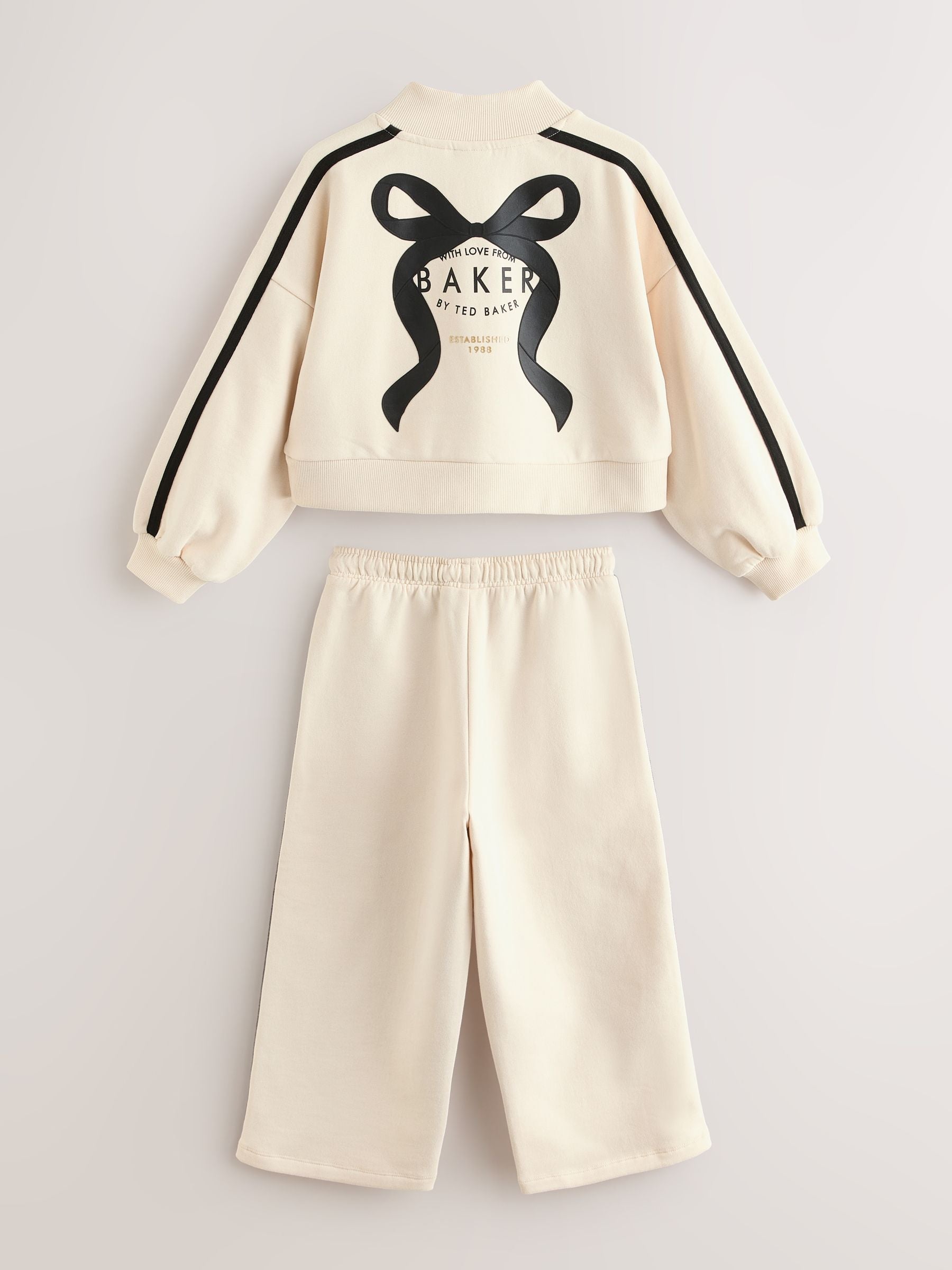 Baker by Ted Baker Funnel Neck Sweat & Wide Leg Joggers Set 2 Piece