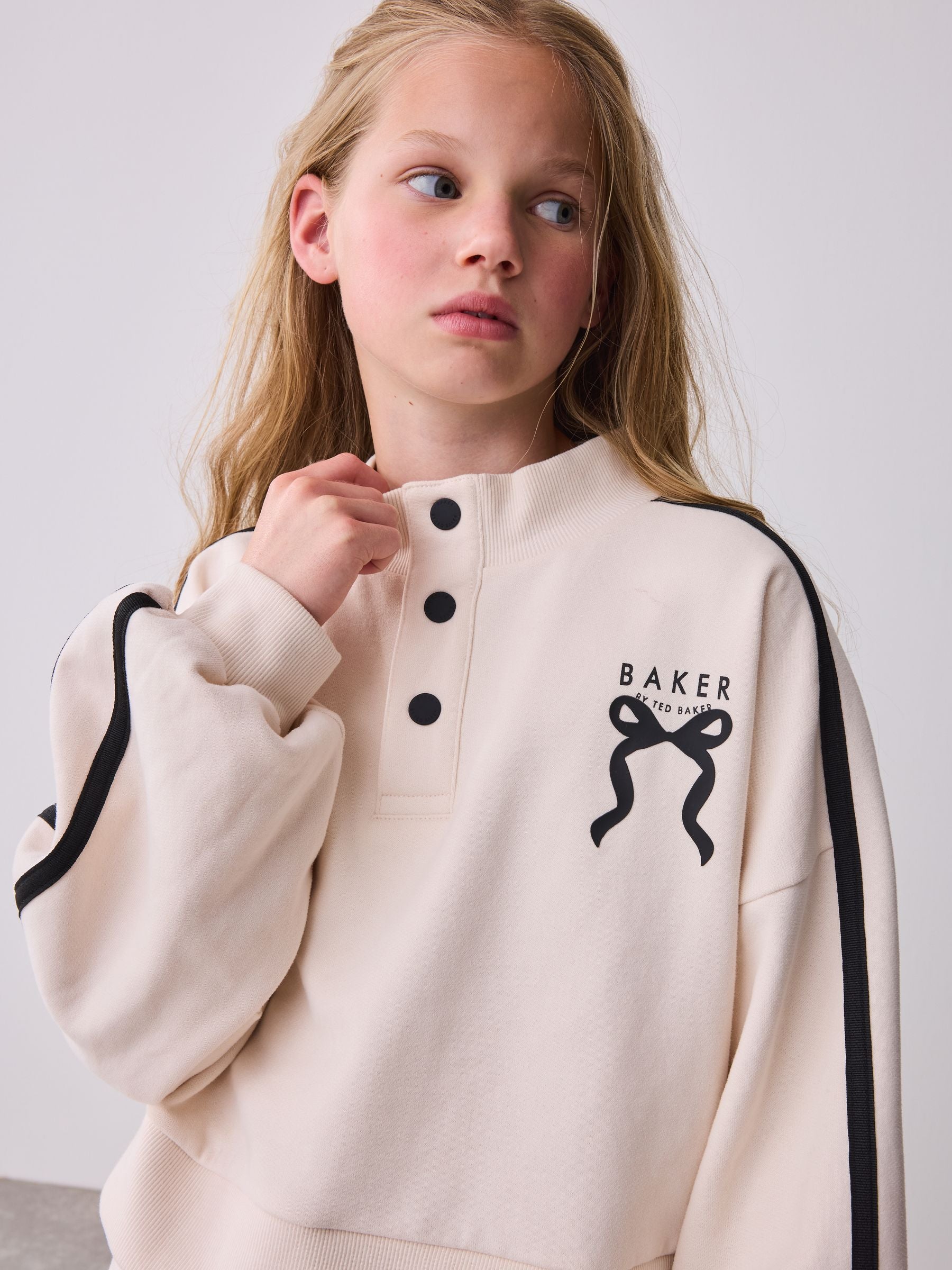 Baker by Ted Baker Funnel Neck Sweat & Wide Leg Joggers Set 2 Piece