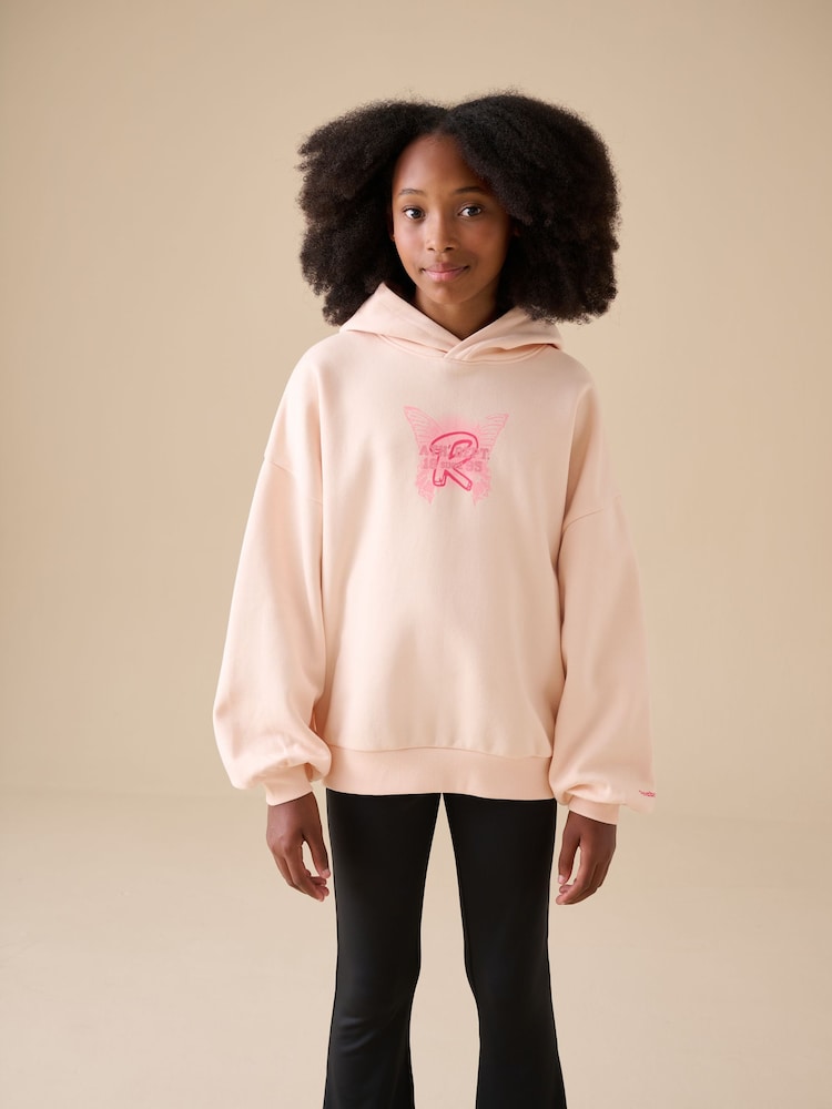 Reebok Oversized Pink Logo Hoodie