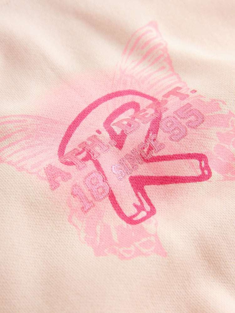 Reebok Oversized Pink Logo Hoodie