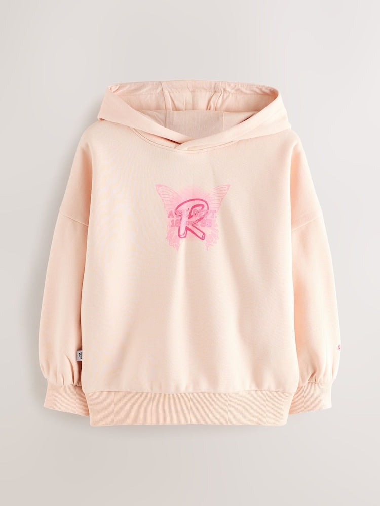 Reebok Oversized Pink Logo Hoodie
