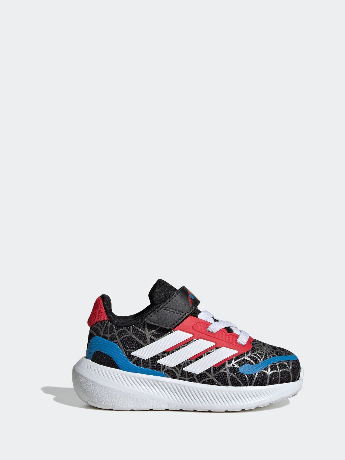 adidas Black Marvel Spider-Man Runfalcon Hook and Loop Kids Trainers